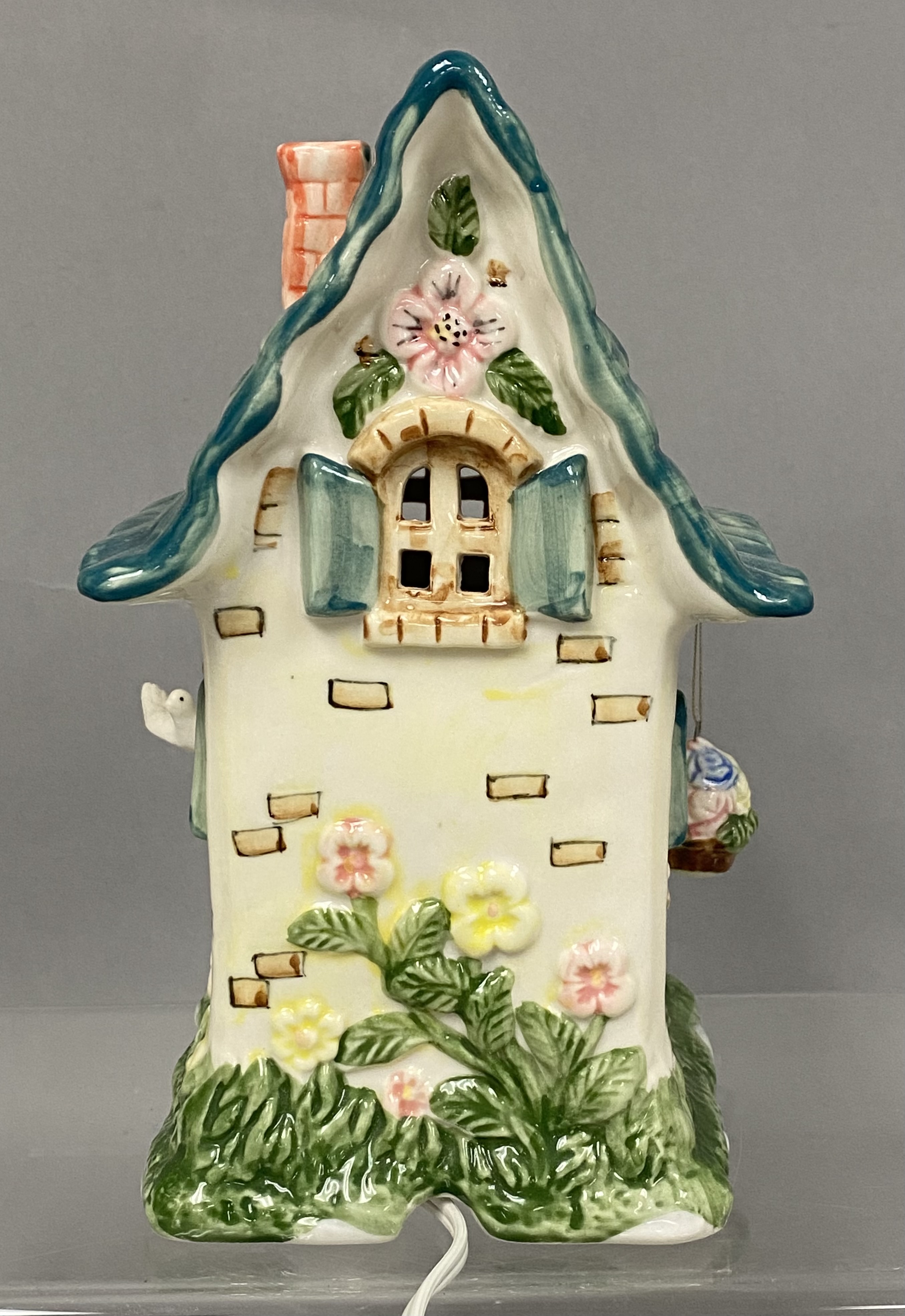 Ceramic Whimsical Cottage Night Light