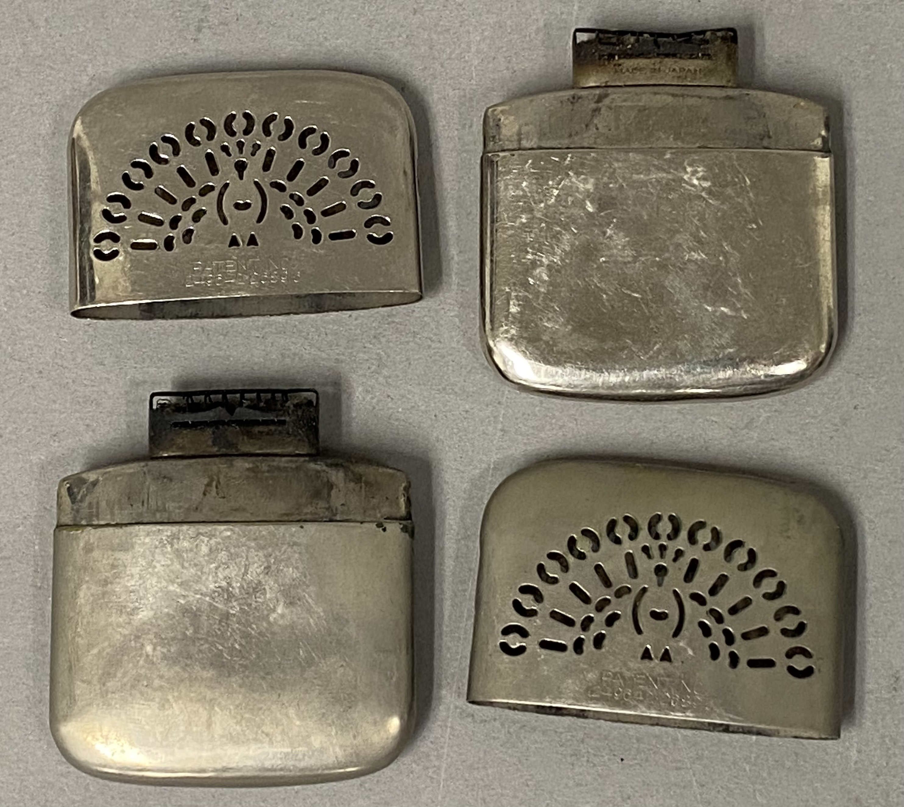 Occupied Japan Plated Peacock Hand Warmers