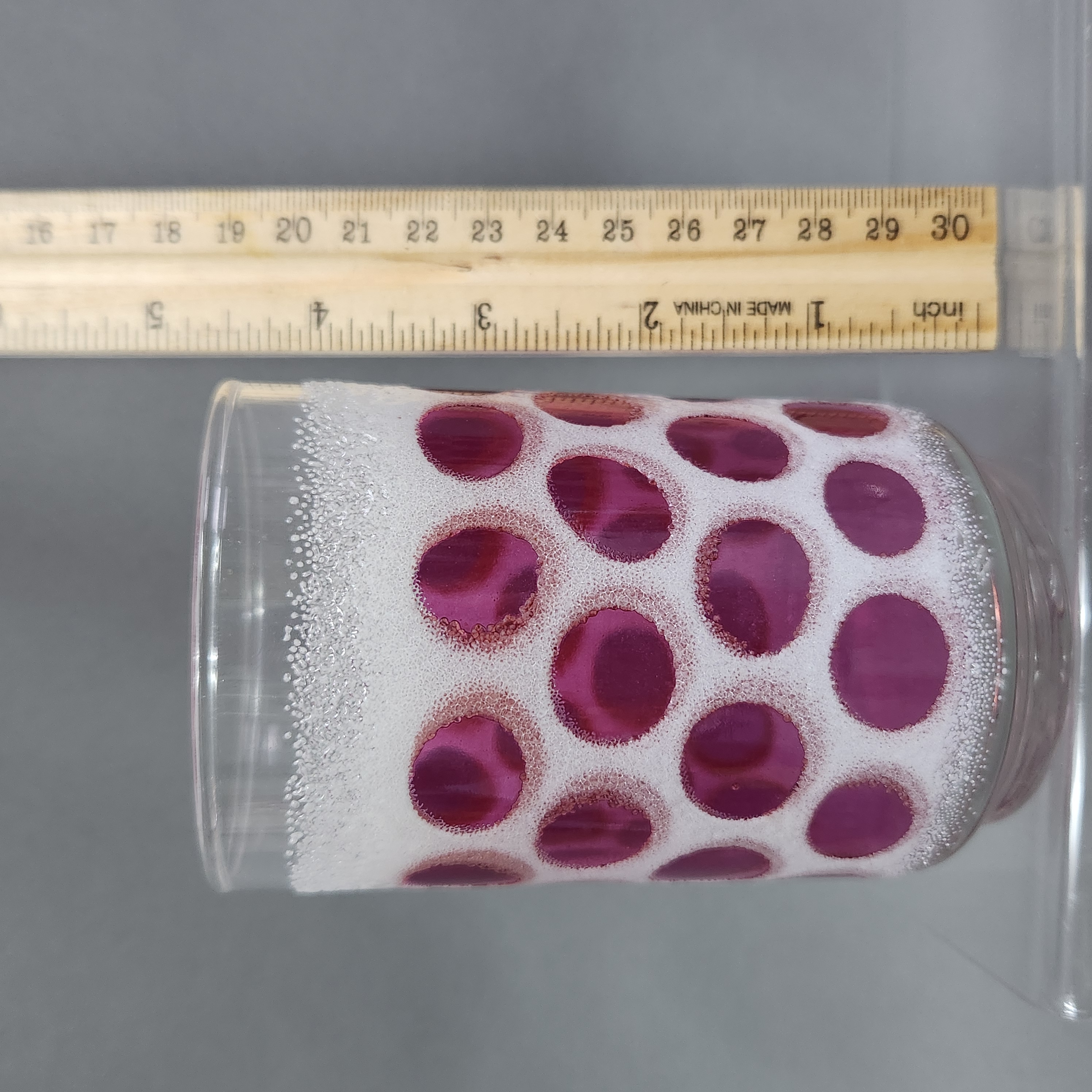 Libbey Concord Cranberry Coin Dot Tumblers #2