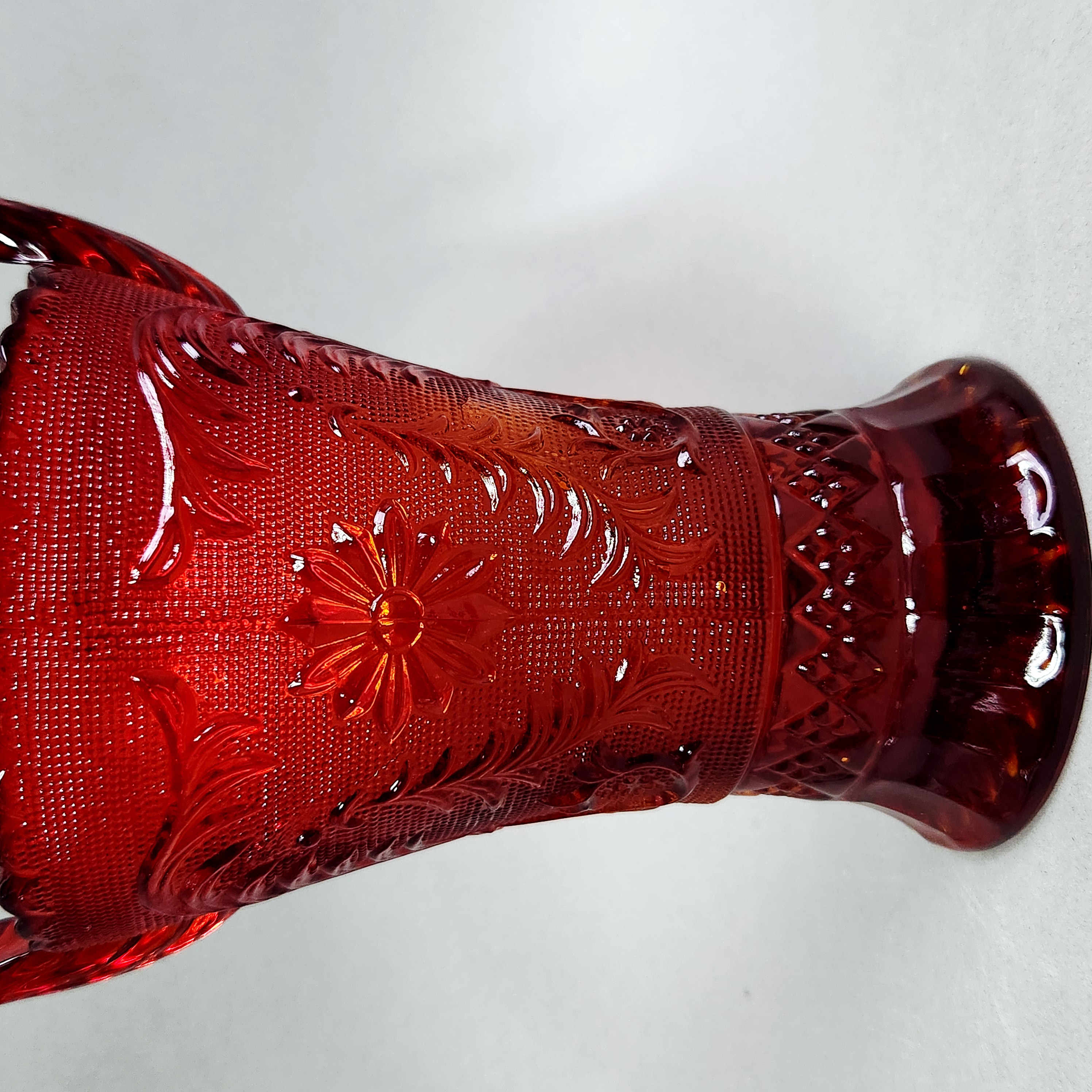 Indiana Glass Tiara Amberina Basket