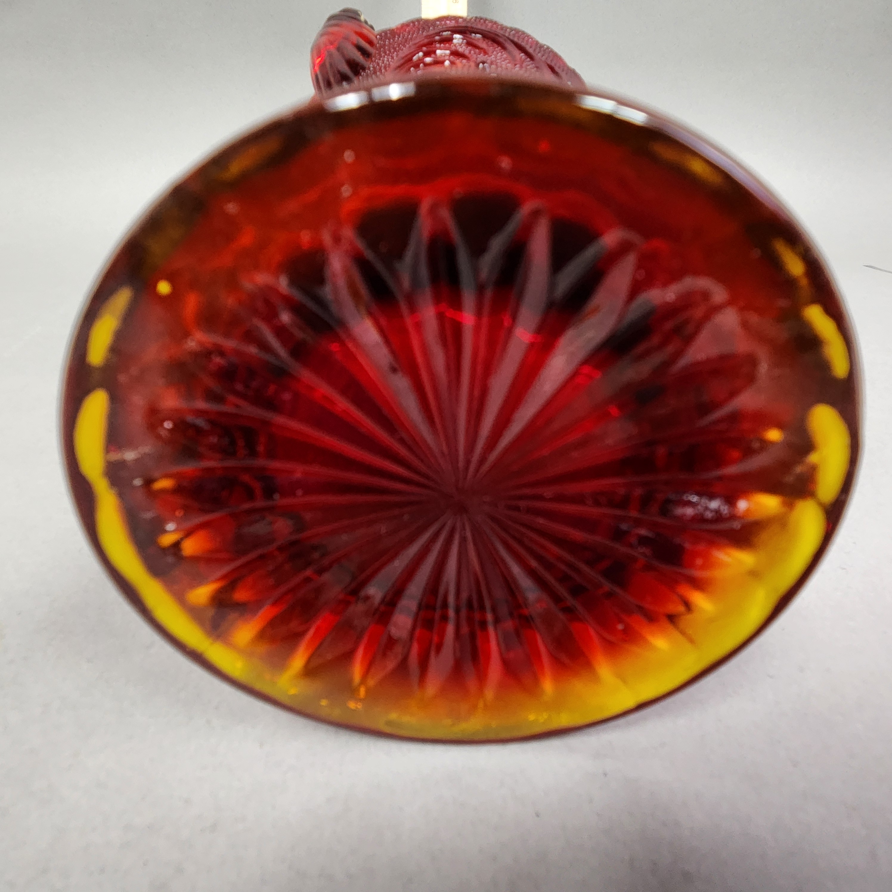 Indiana Glass Tiara Amberina Basket