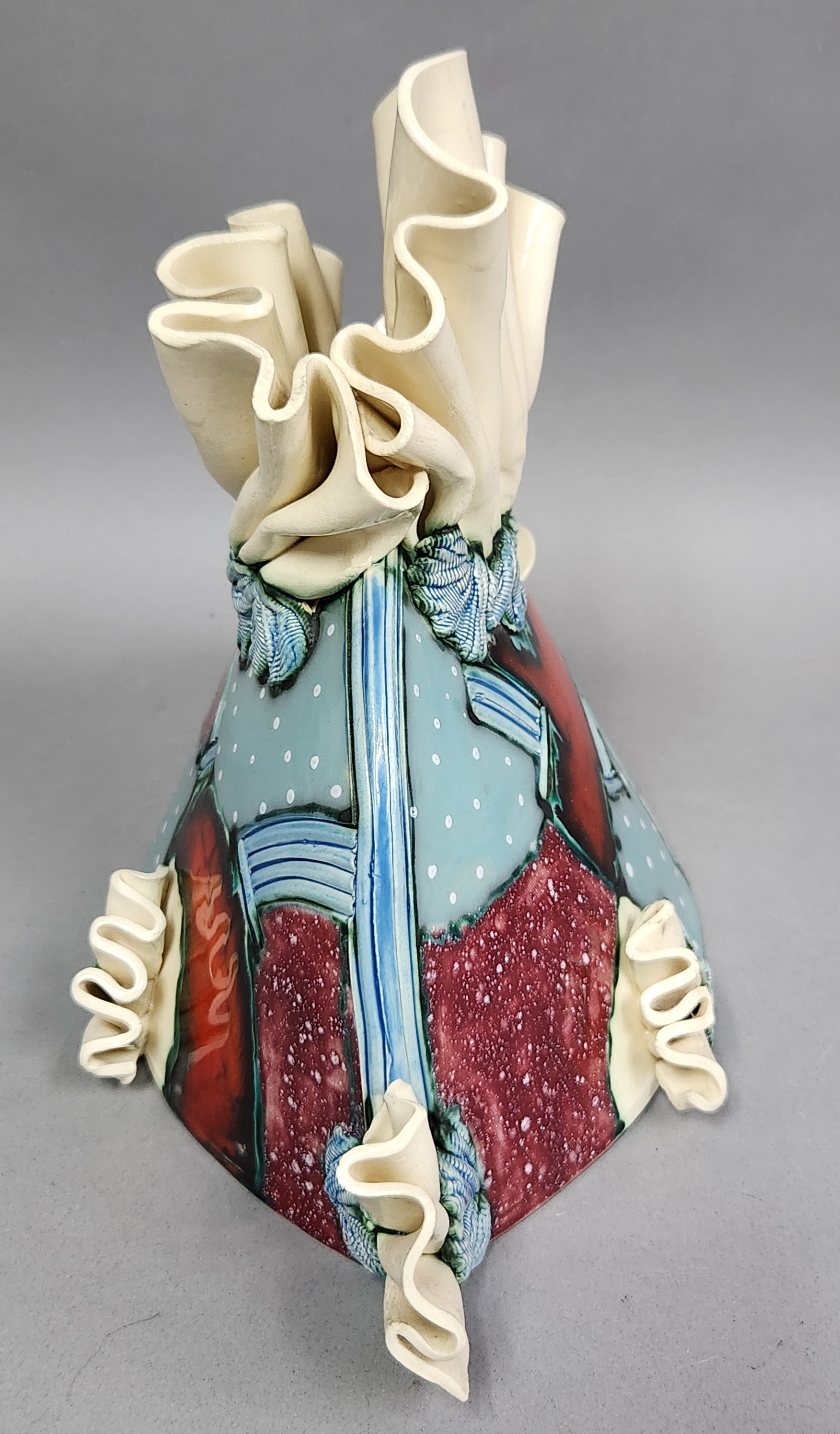 Ceramic Fish Sculpture Signed
