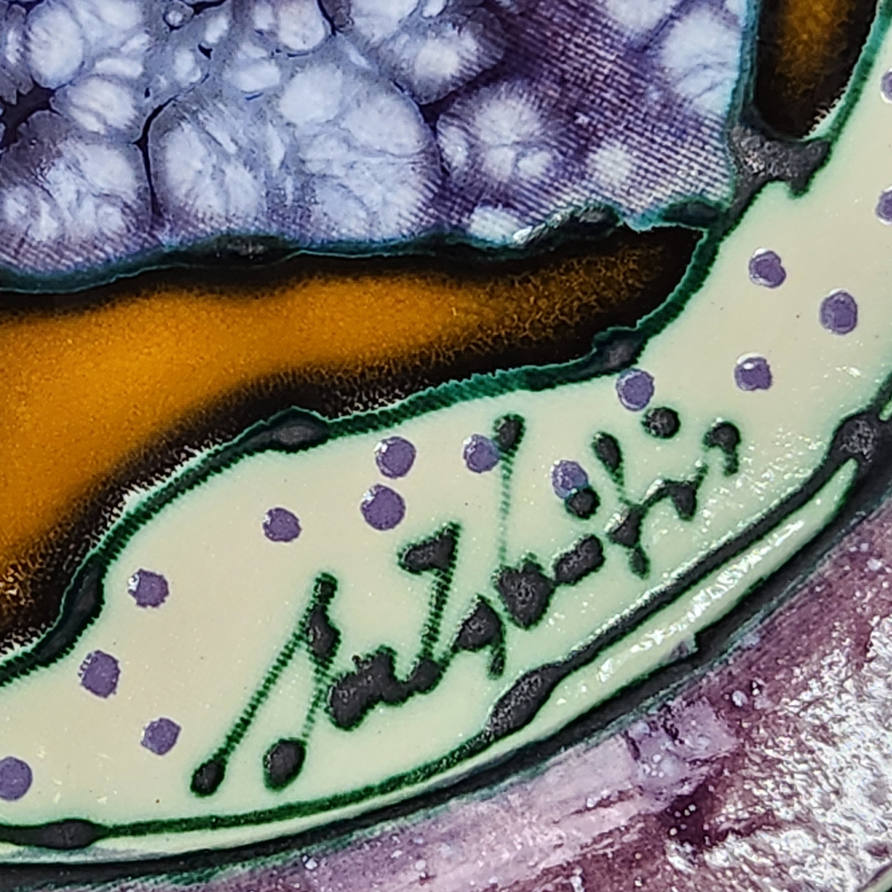 Glazed Ceramic Tropical Plates