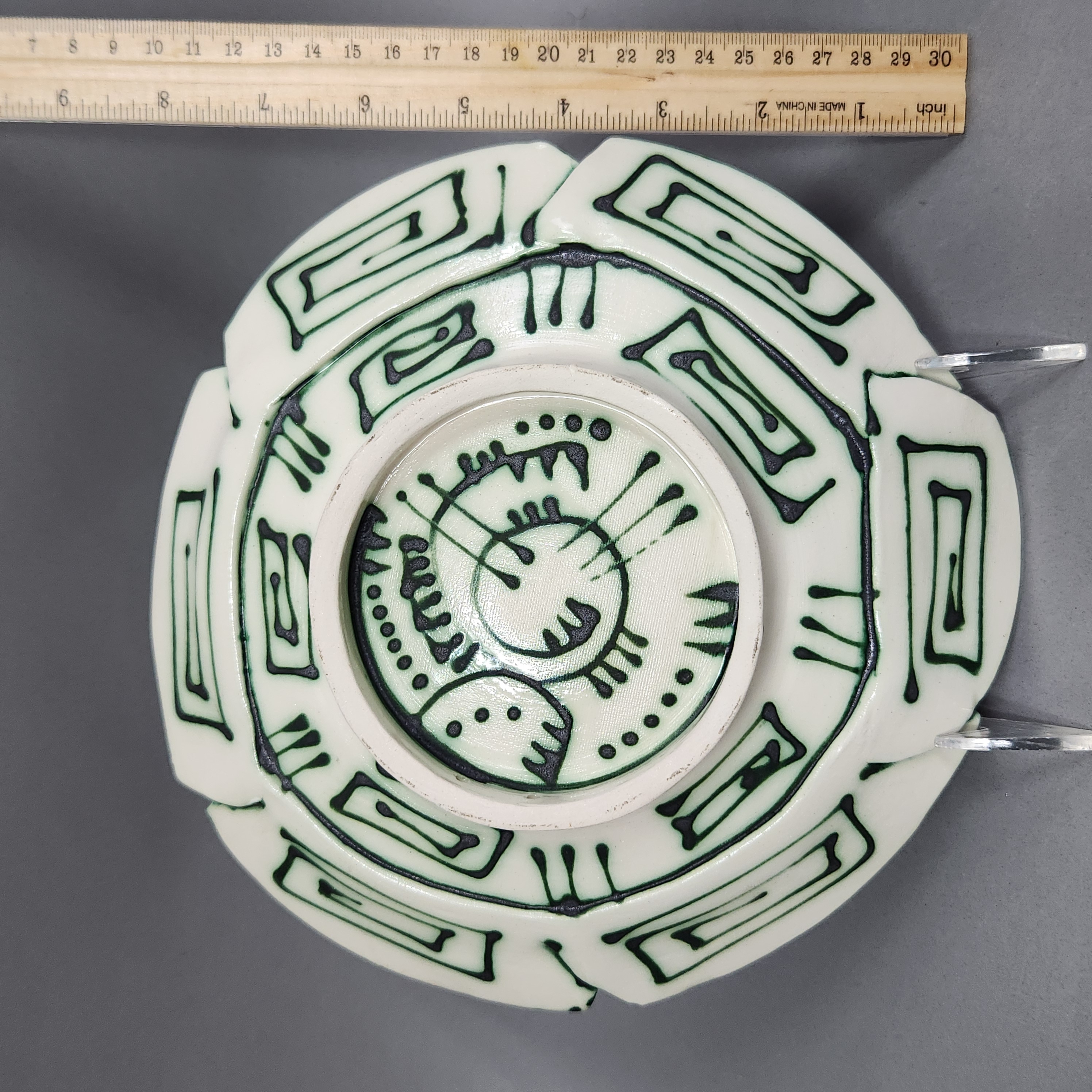 Glazed Ceramic Tropical Plates