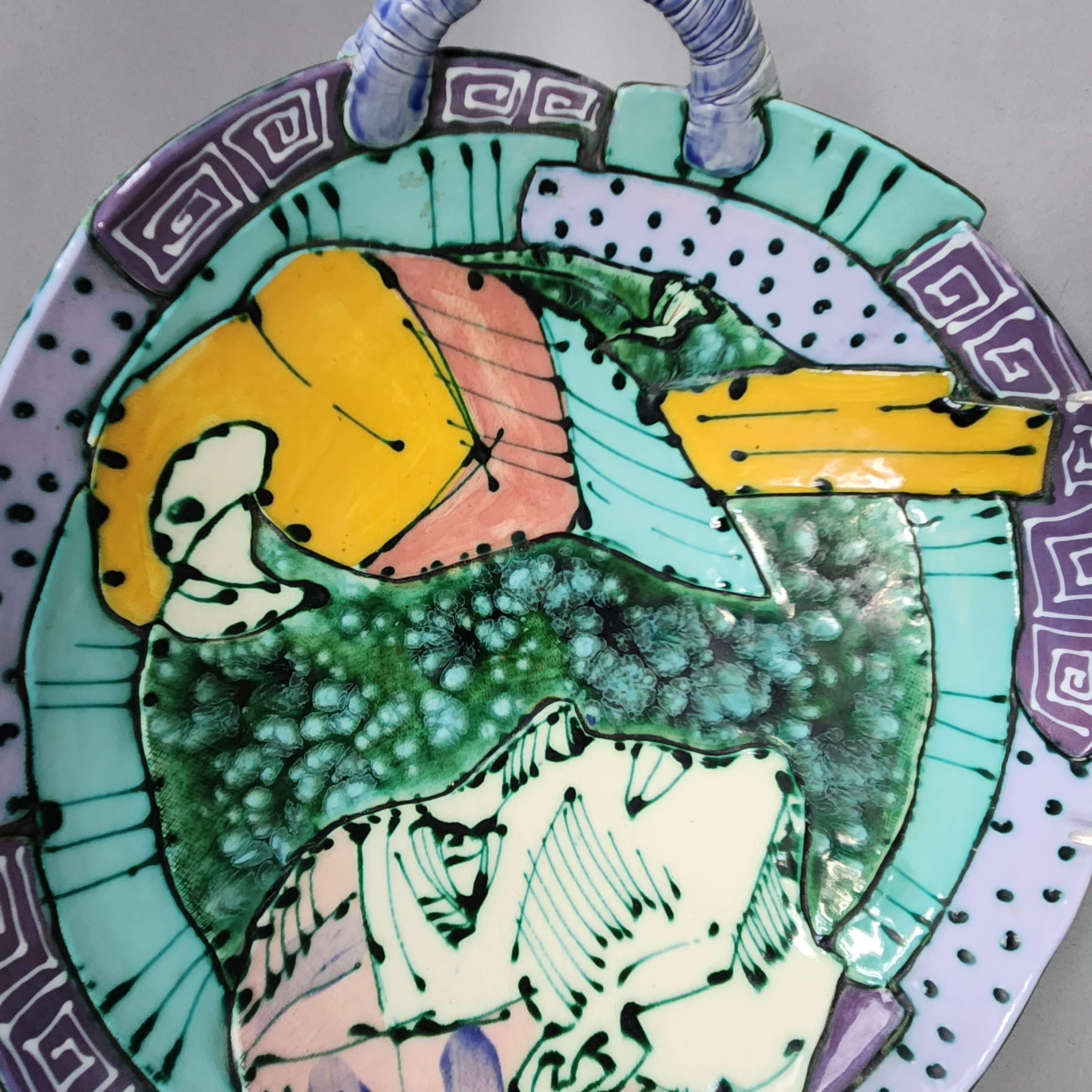 Ceramic Figurative Handled Bowl