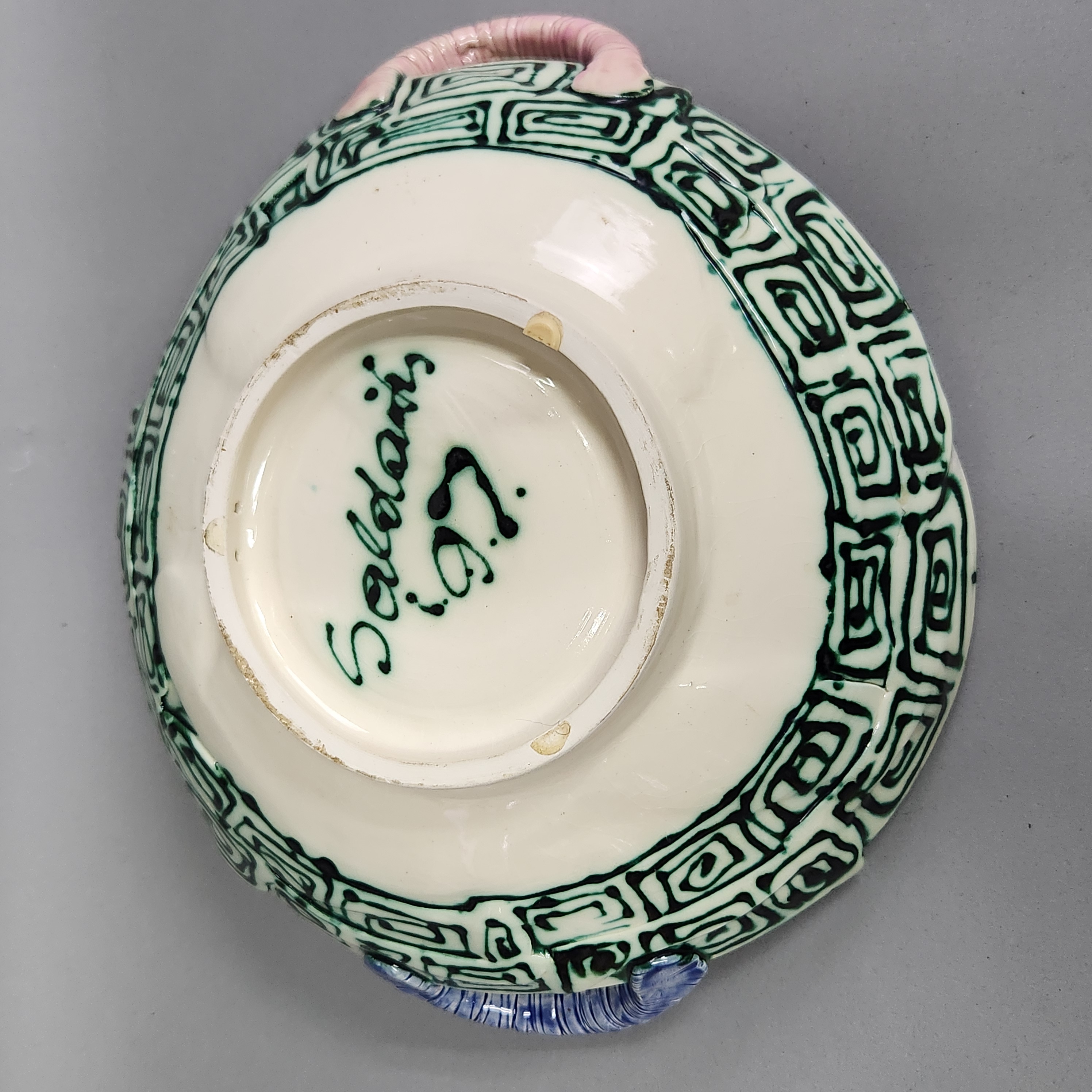 Ceramic Figurative Handled Bowl