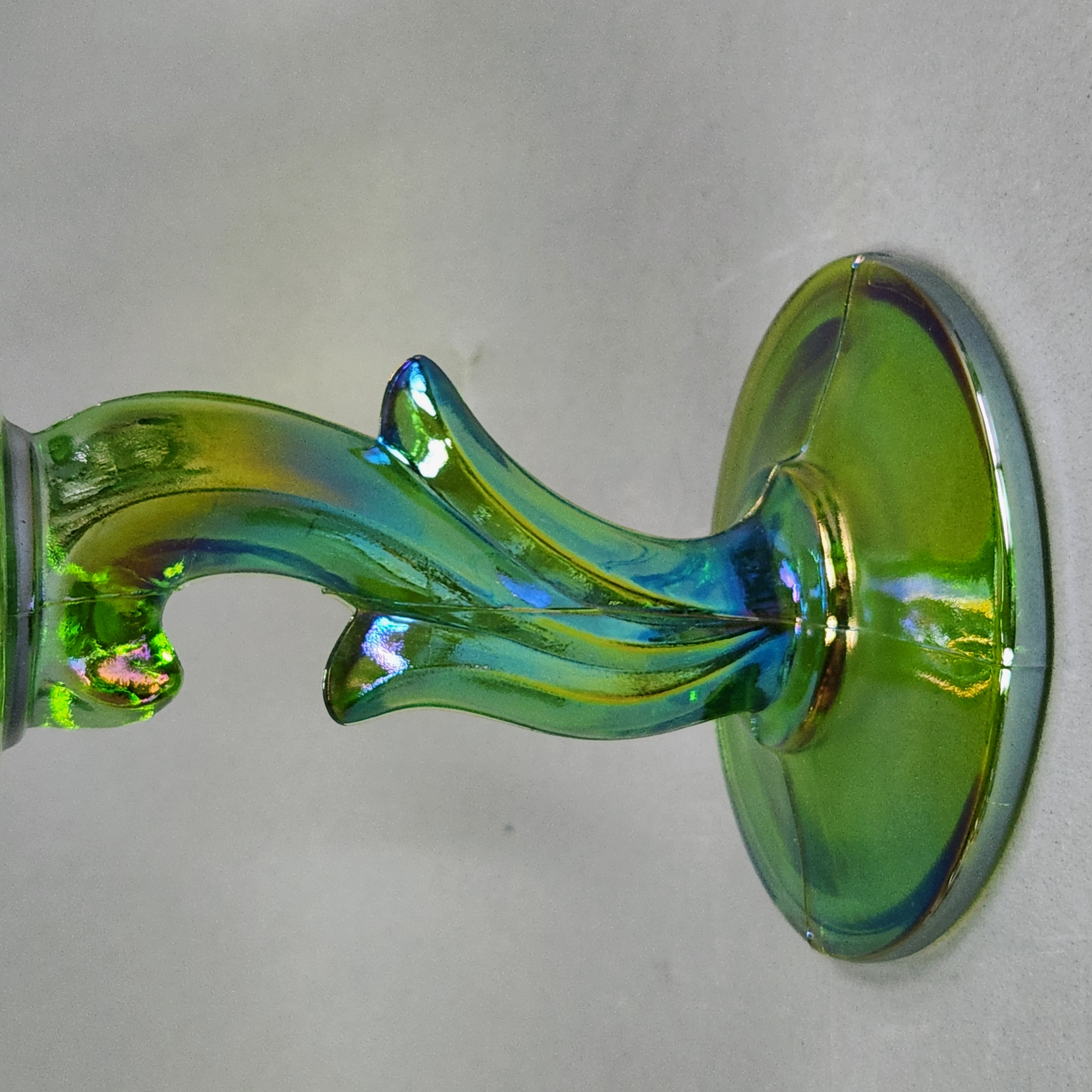 Indiana Glass Carnival Lotus Blossom Compote