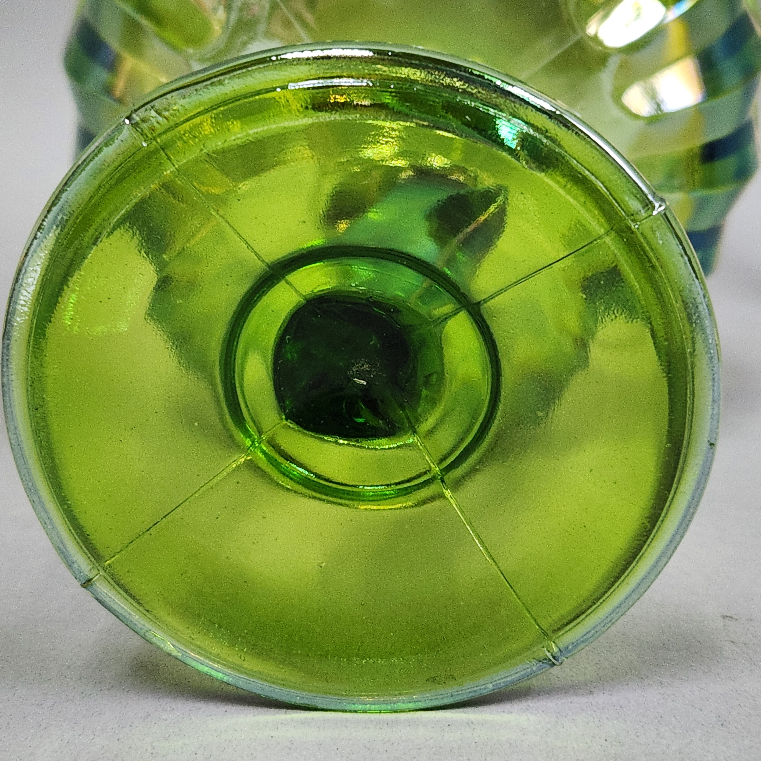 Indiana Glass Carnival Lotus Blossom Compote