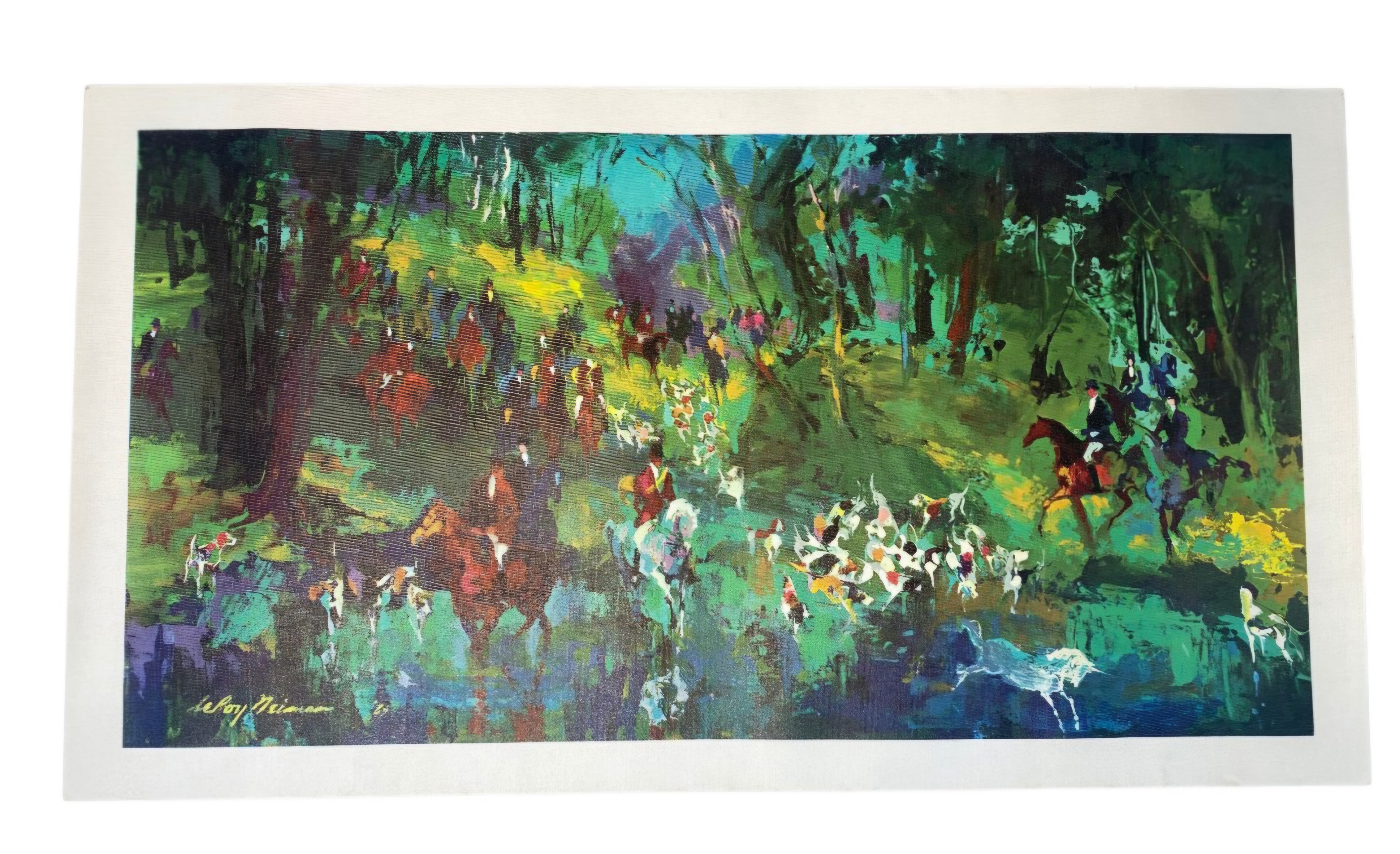 LeRoy Neiman Hunt of the Unicorn Canvas Transfer Print