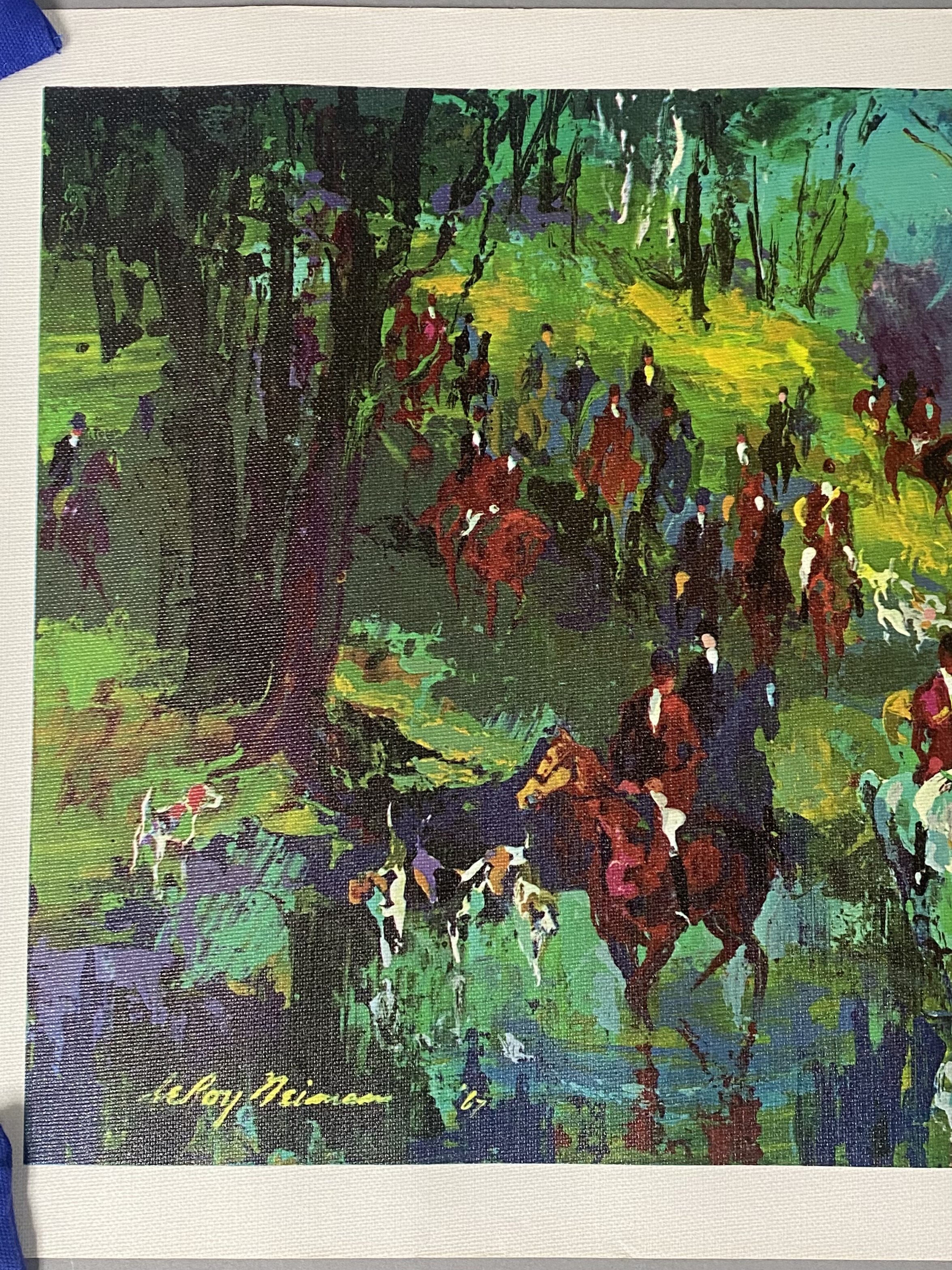 LeRoy Neiman Hunt of the Unicorn Canvas Transfer Print