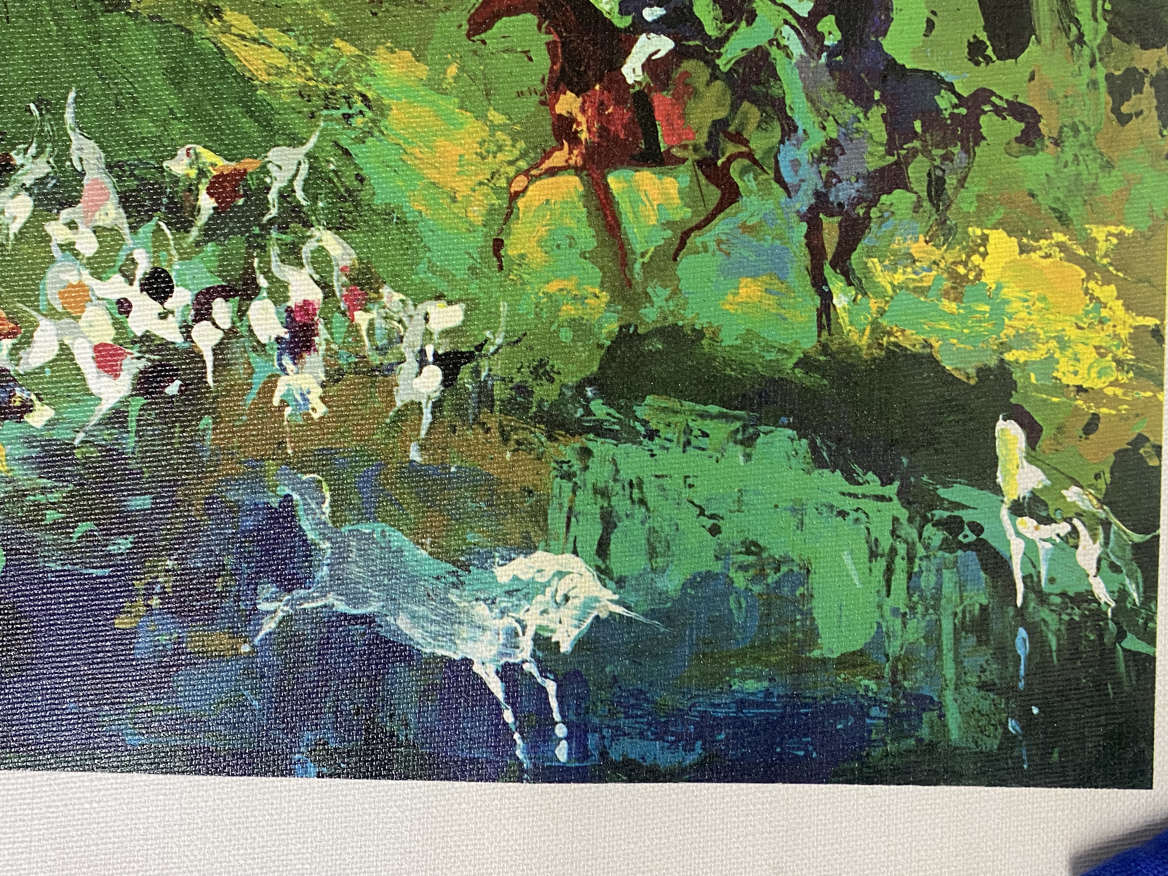 LeRoy Neiman Hunt of the Unicorn Canvas Transfer Print