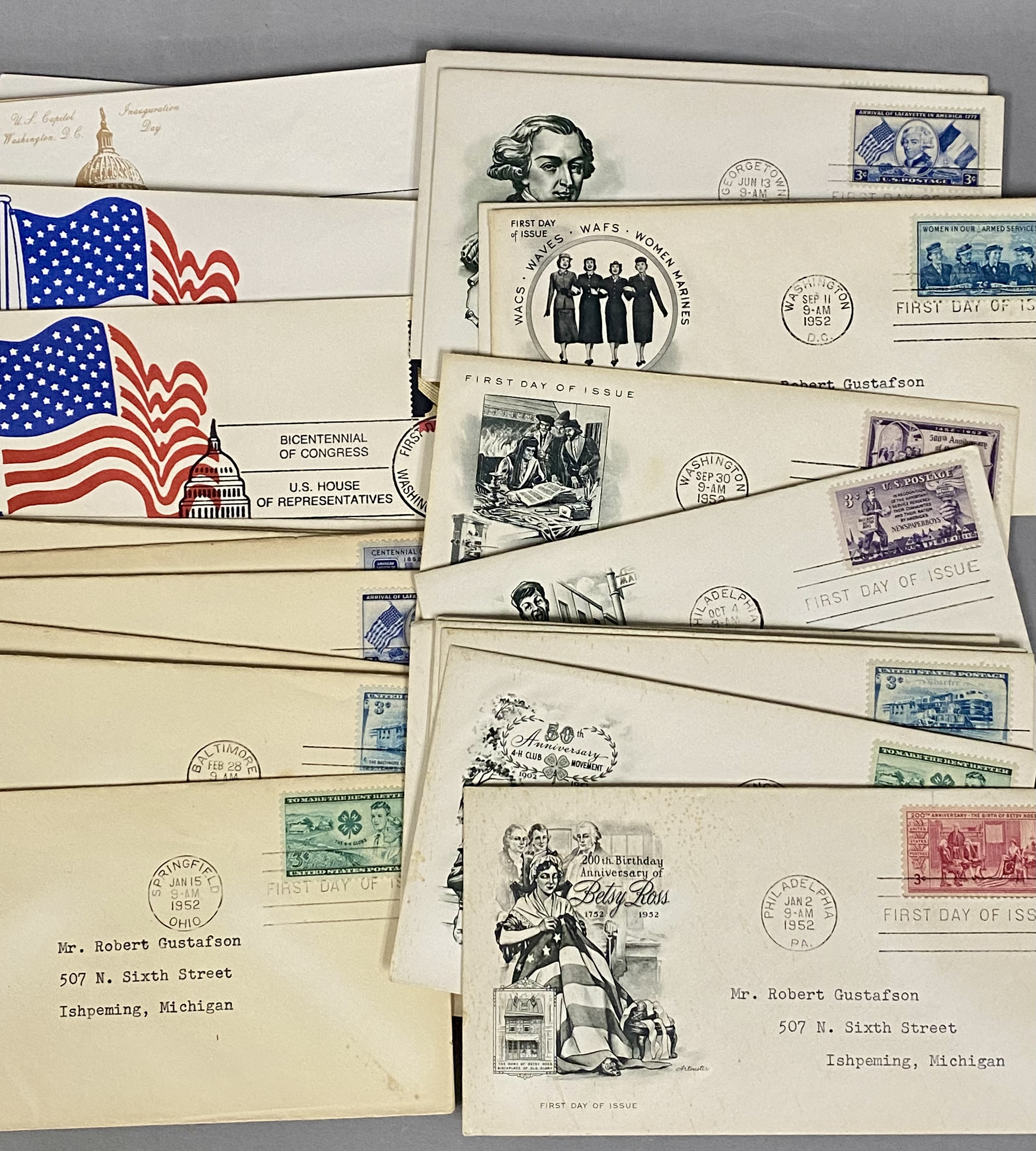 Scott DE & Colonies Green Album & US Stamps