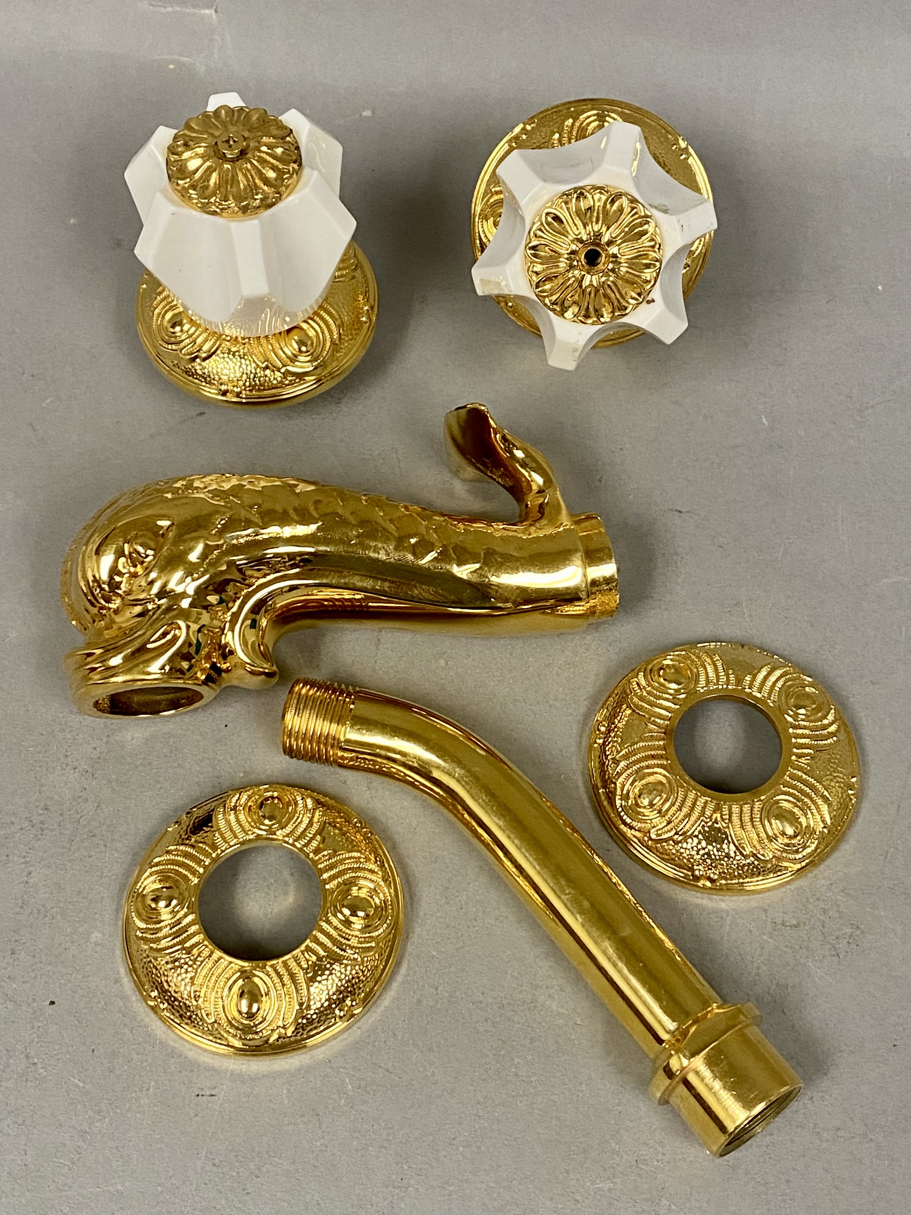 Sherle Wagner 24K Gold-Plated Dolphin Faucet