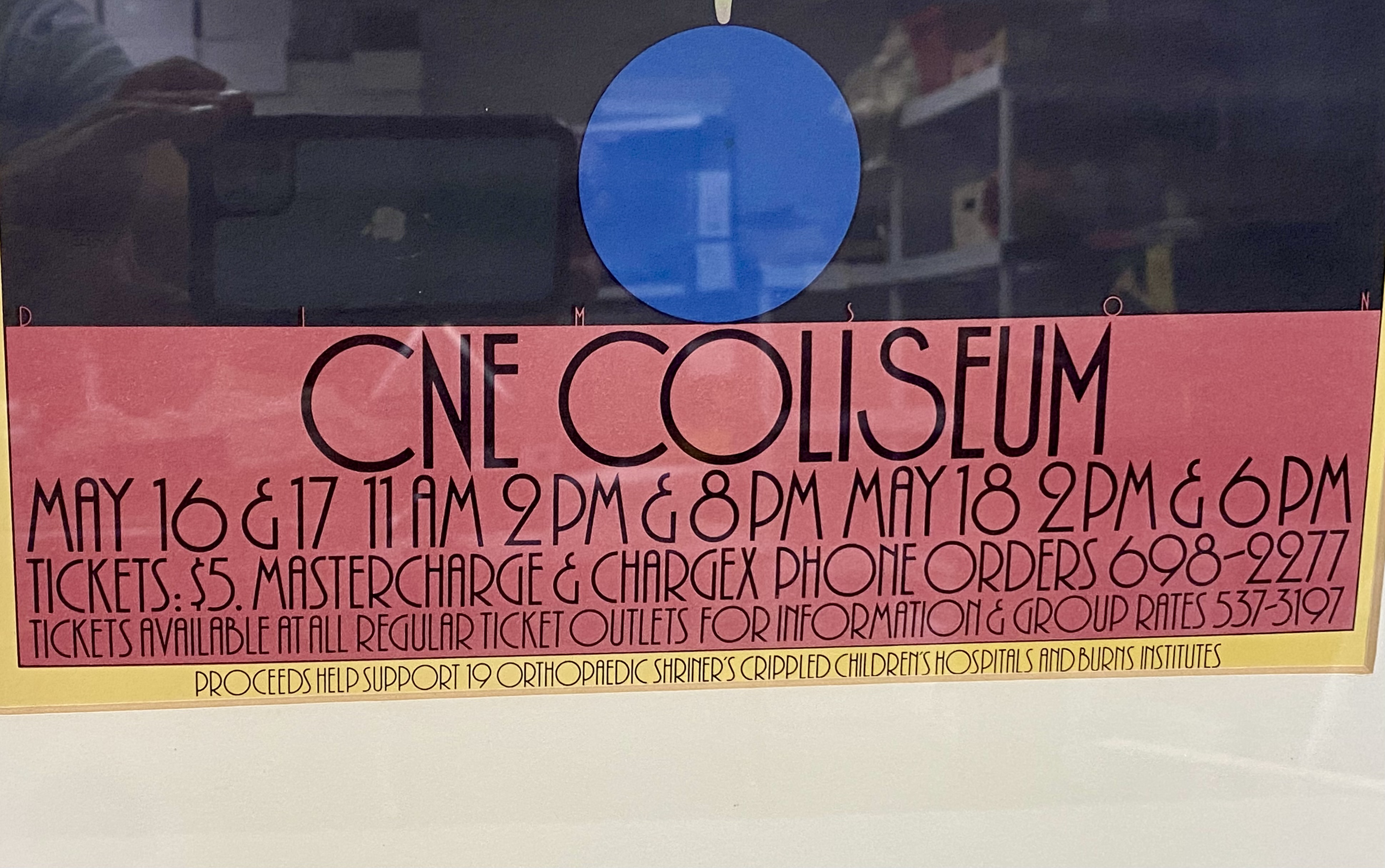 Dimson Shrine Circus CNE Coliseum Framed Poster