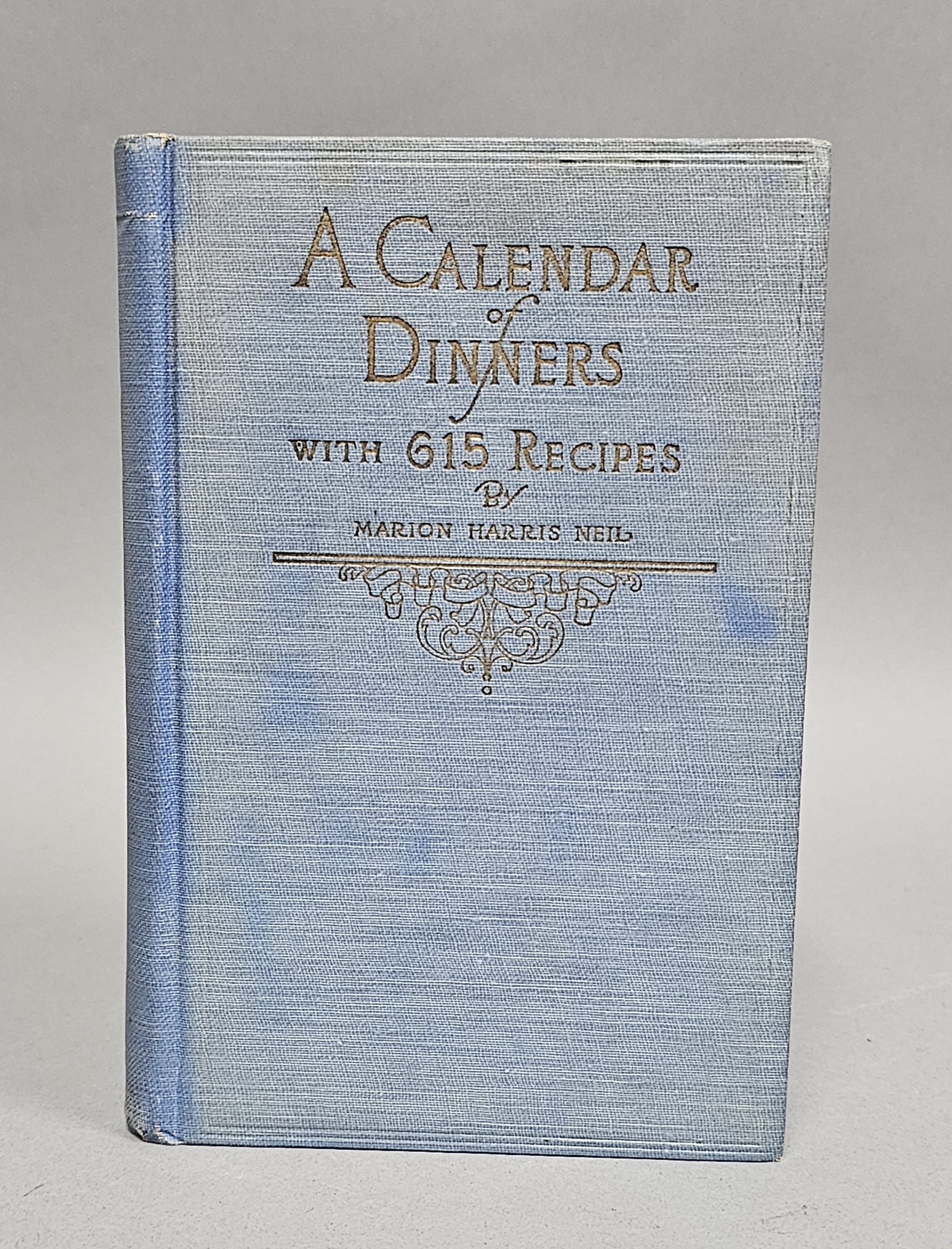 Neil A Calendar of Dinners Cookbook