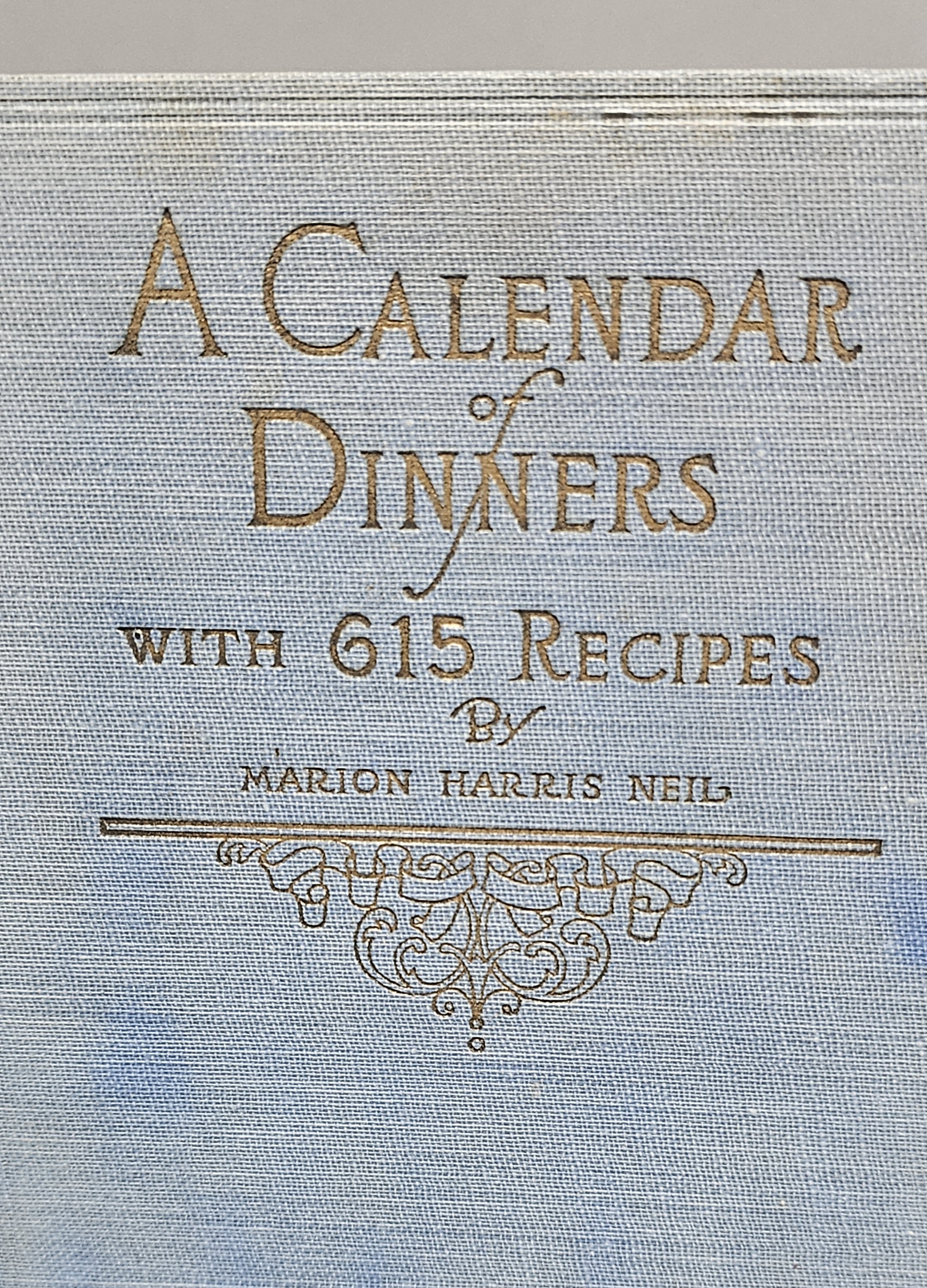 Neil A Calendar of Dinners Cookbook