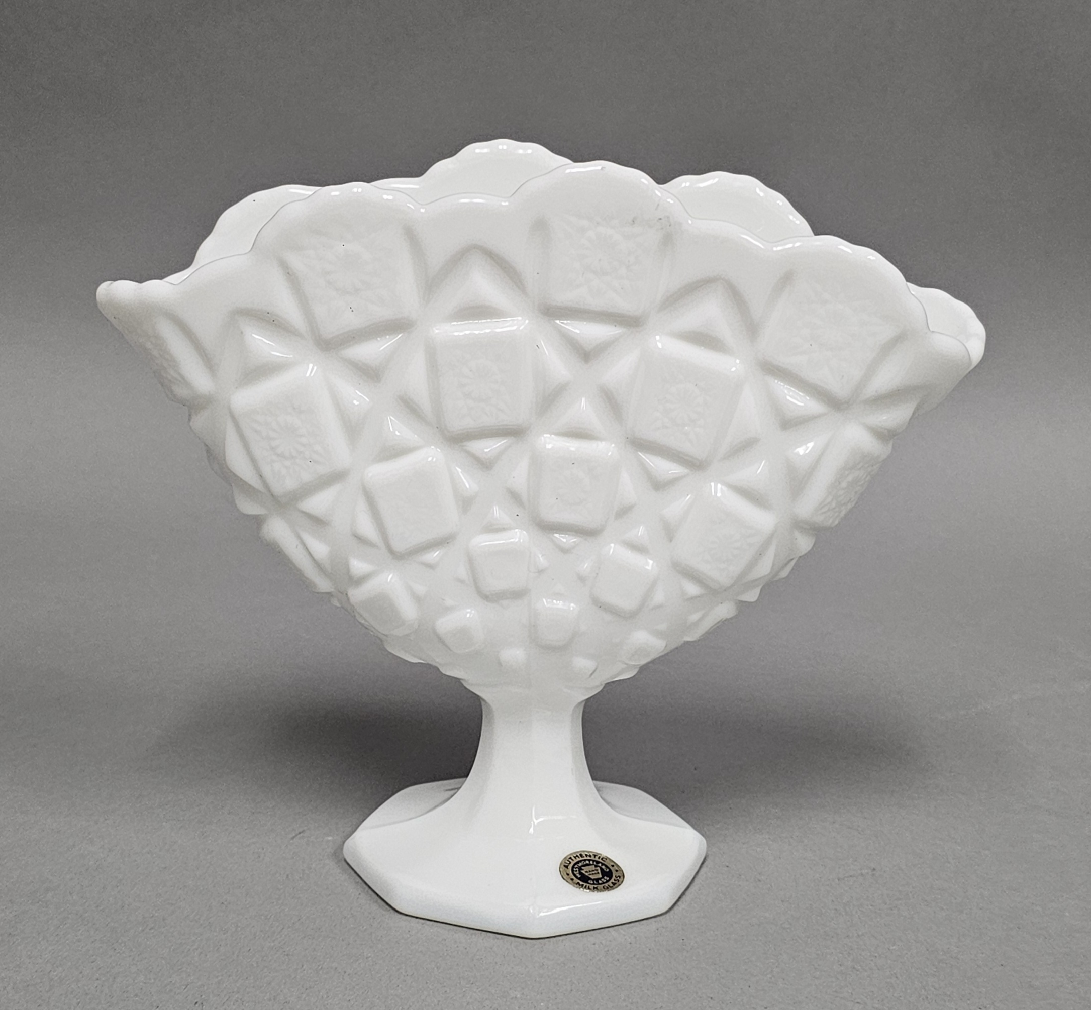 Westmoreland Milk Glass Fan Vase