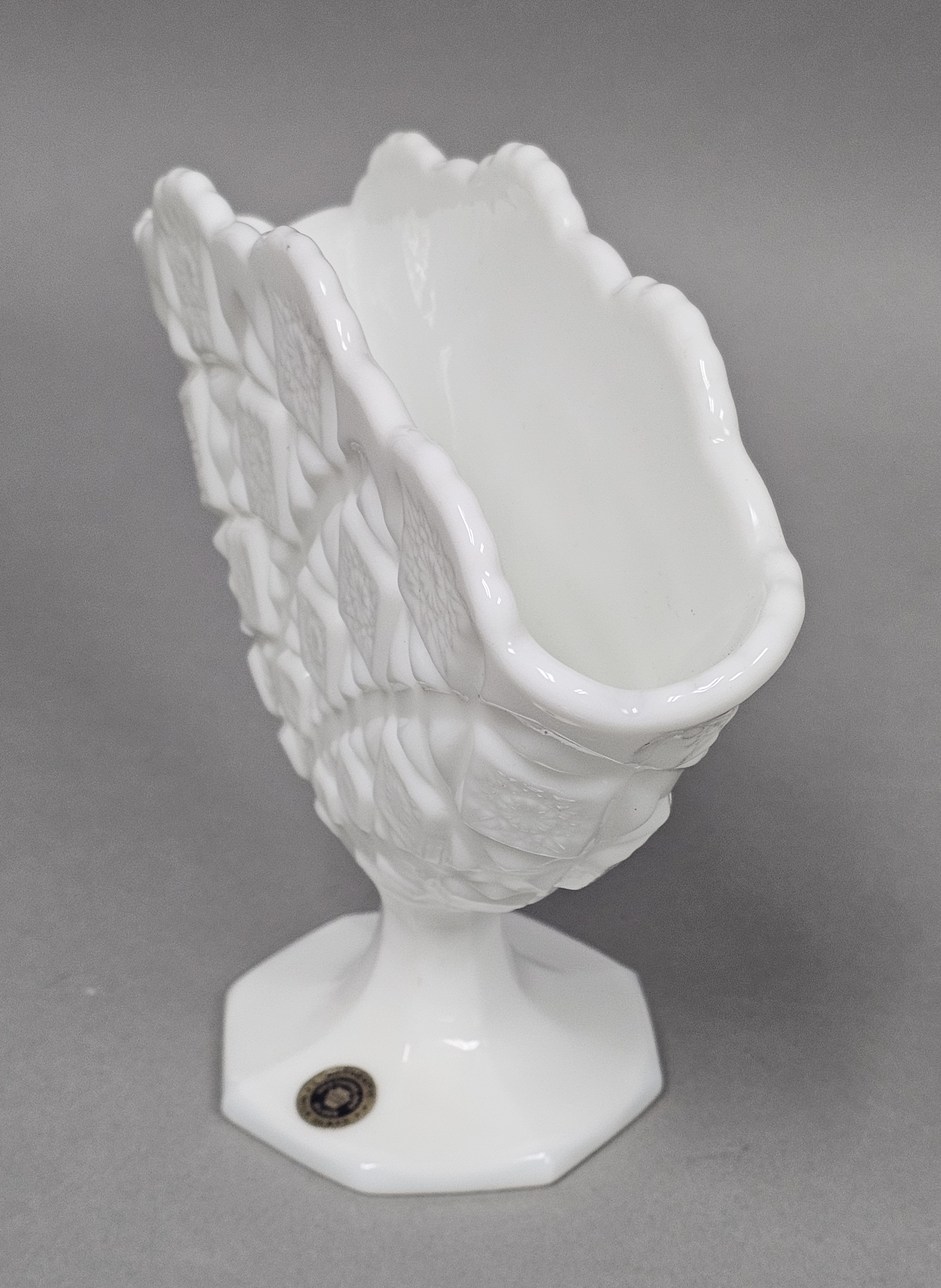 Westmoreland Milk Glass Fan Vase