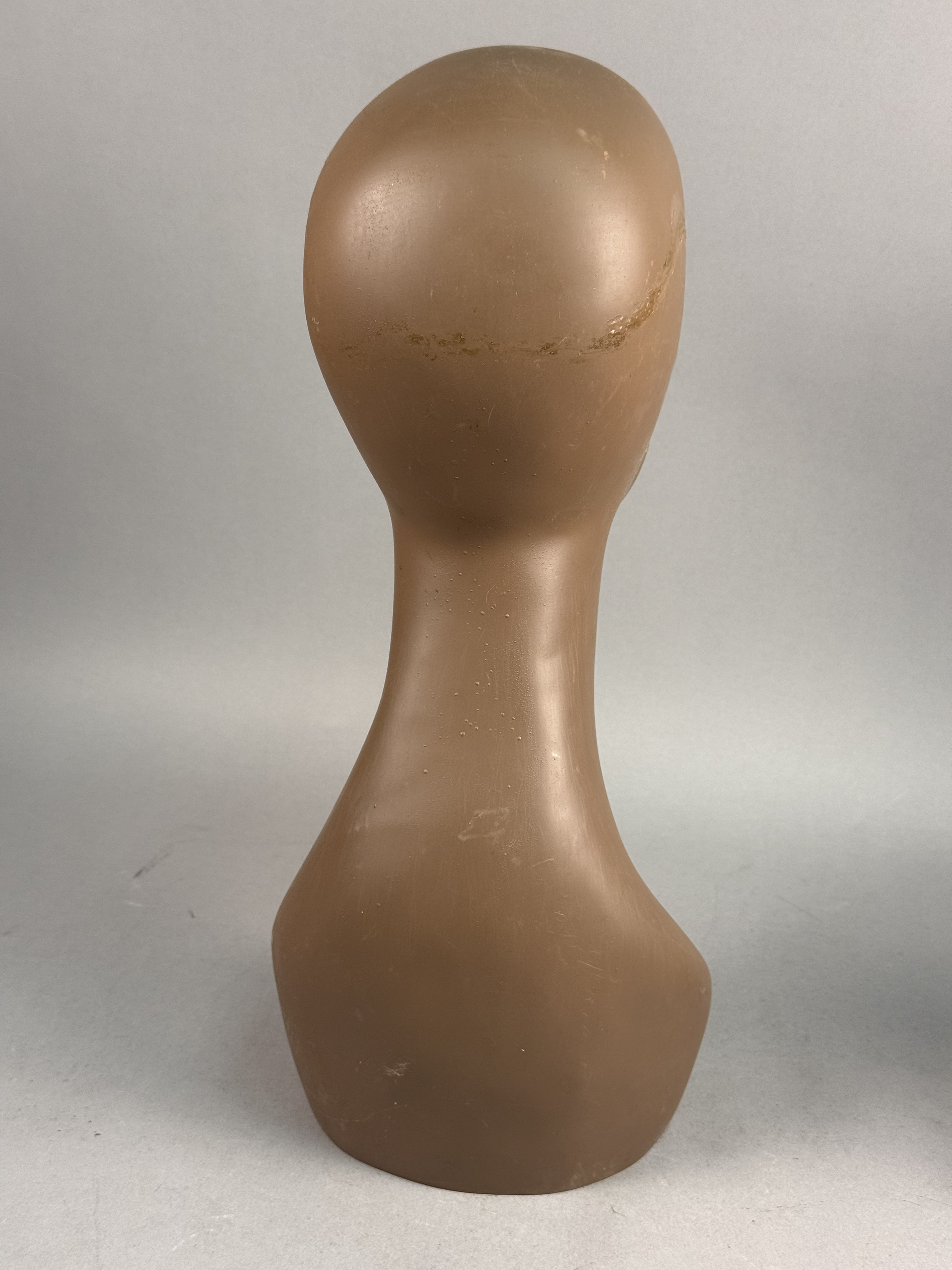 Stylized Molded Plastic Mannequin Head Bust