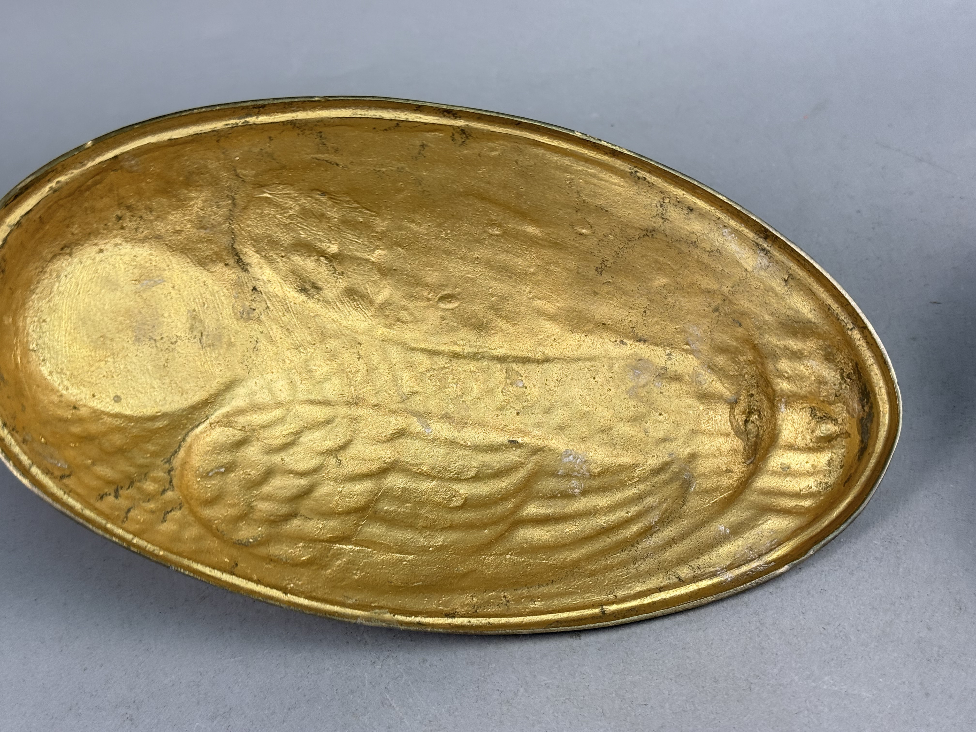 Korean Brass Lidded Duck Box