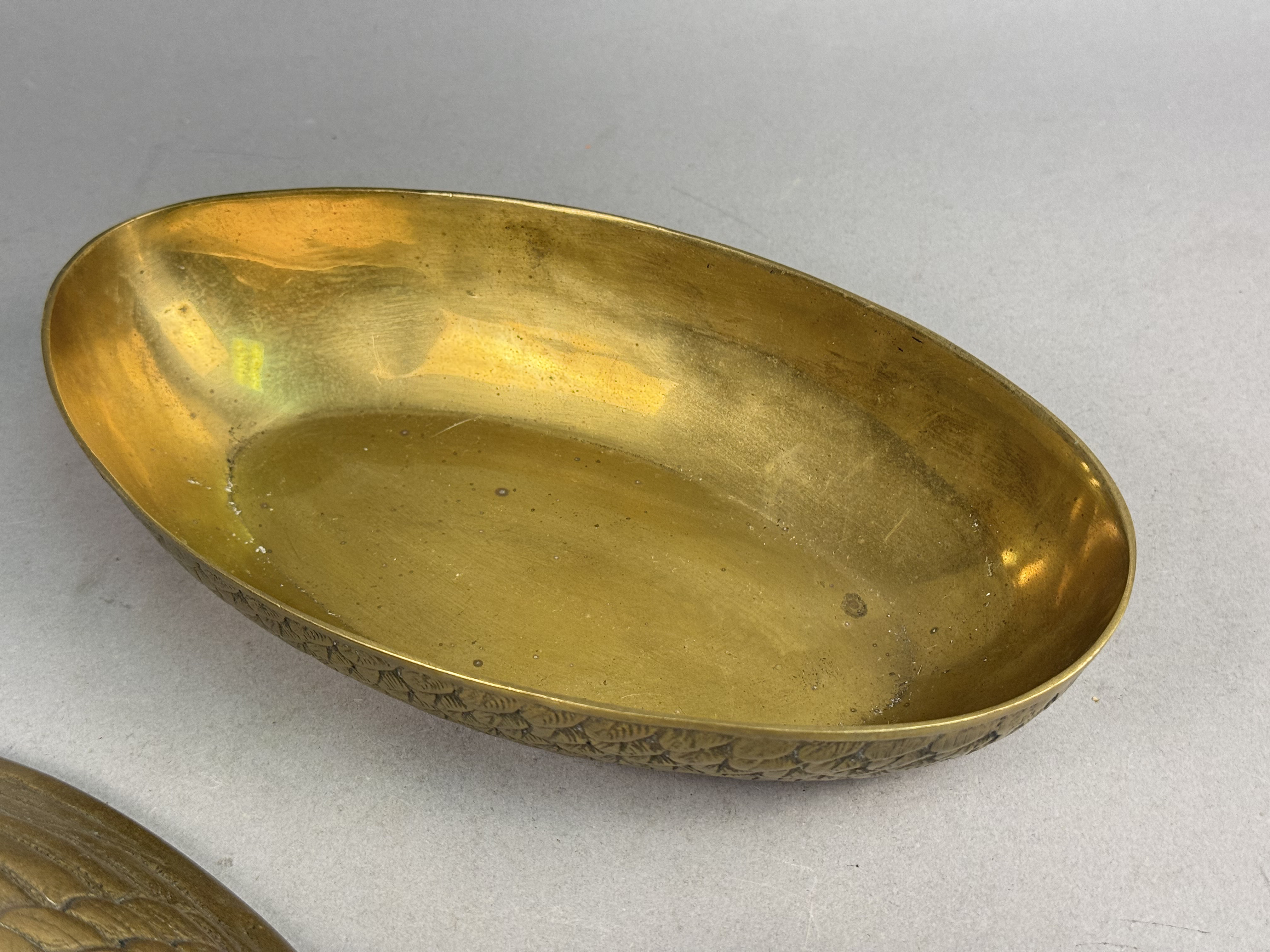 Korean Brass Lidded Duck Box