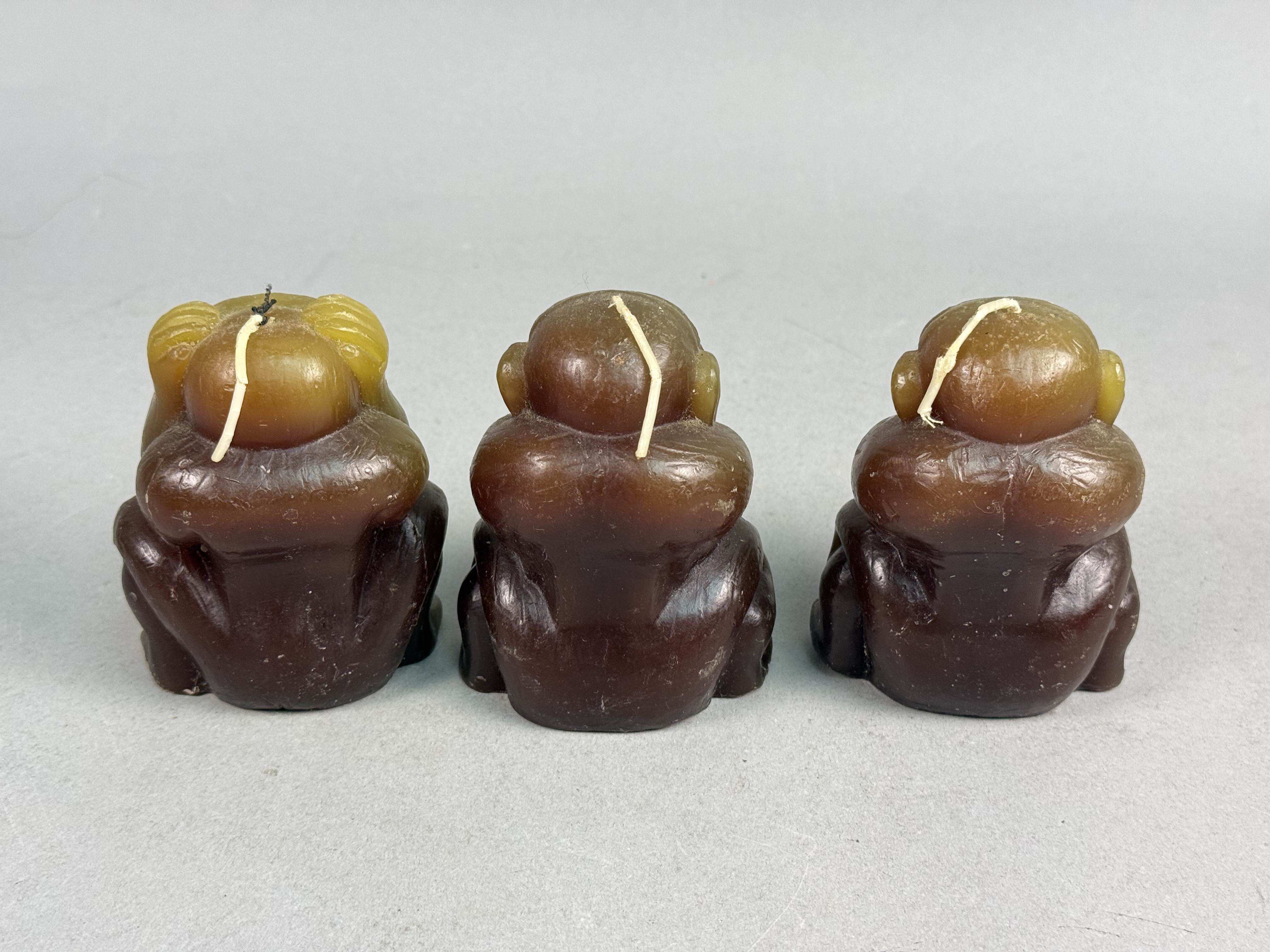 Japanese Wax Wise Monkey Novelty Candles