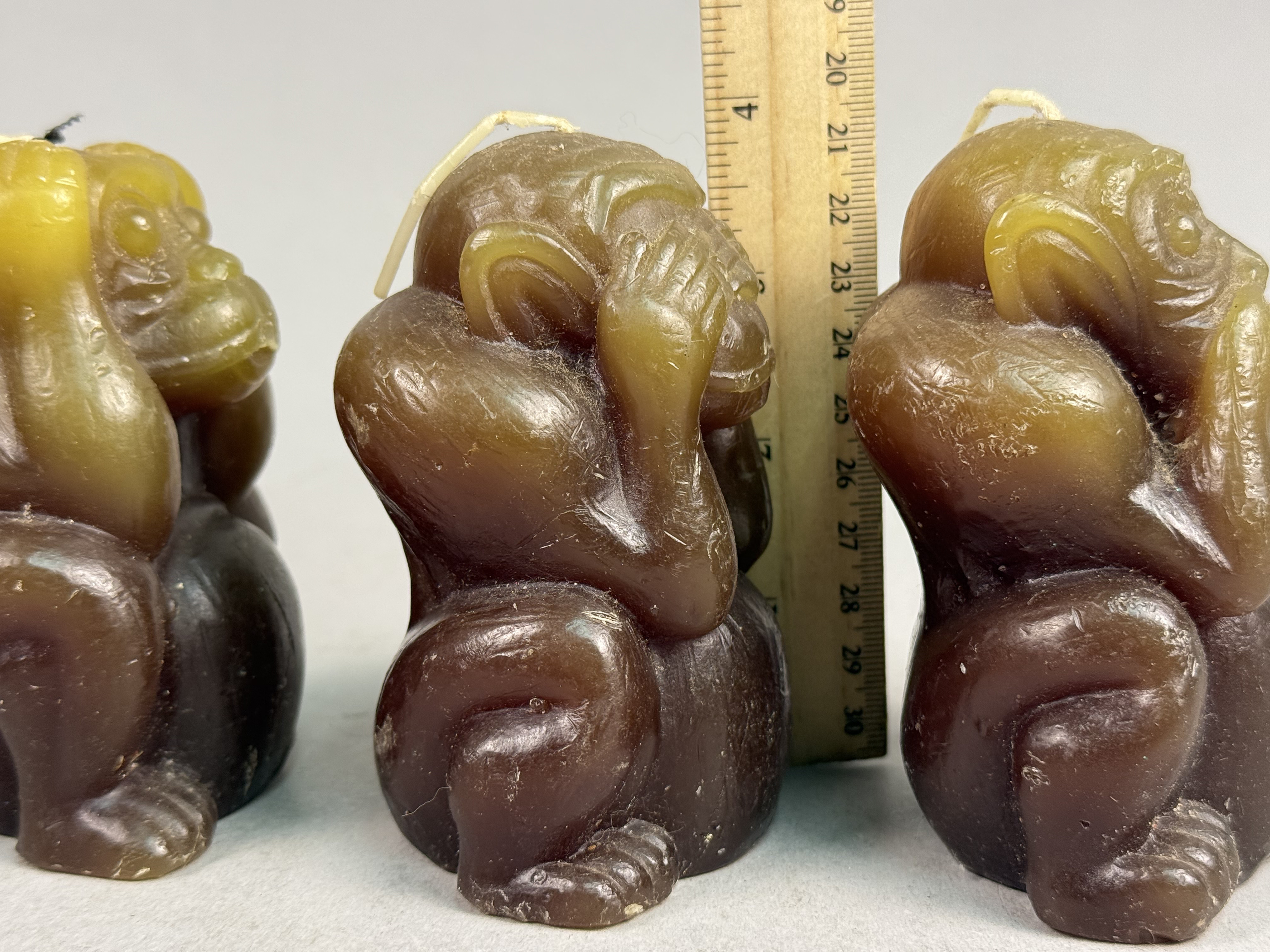 Japanese Wax Wise Monkey Novelty Candles