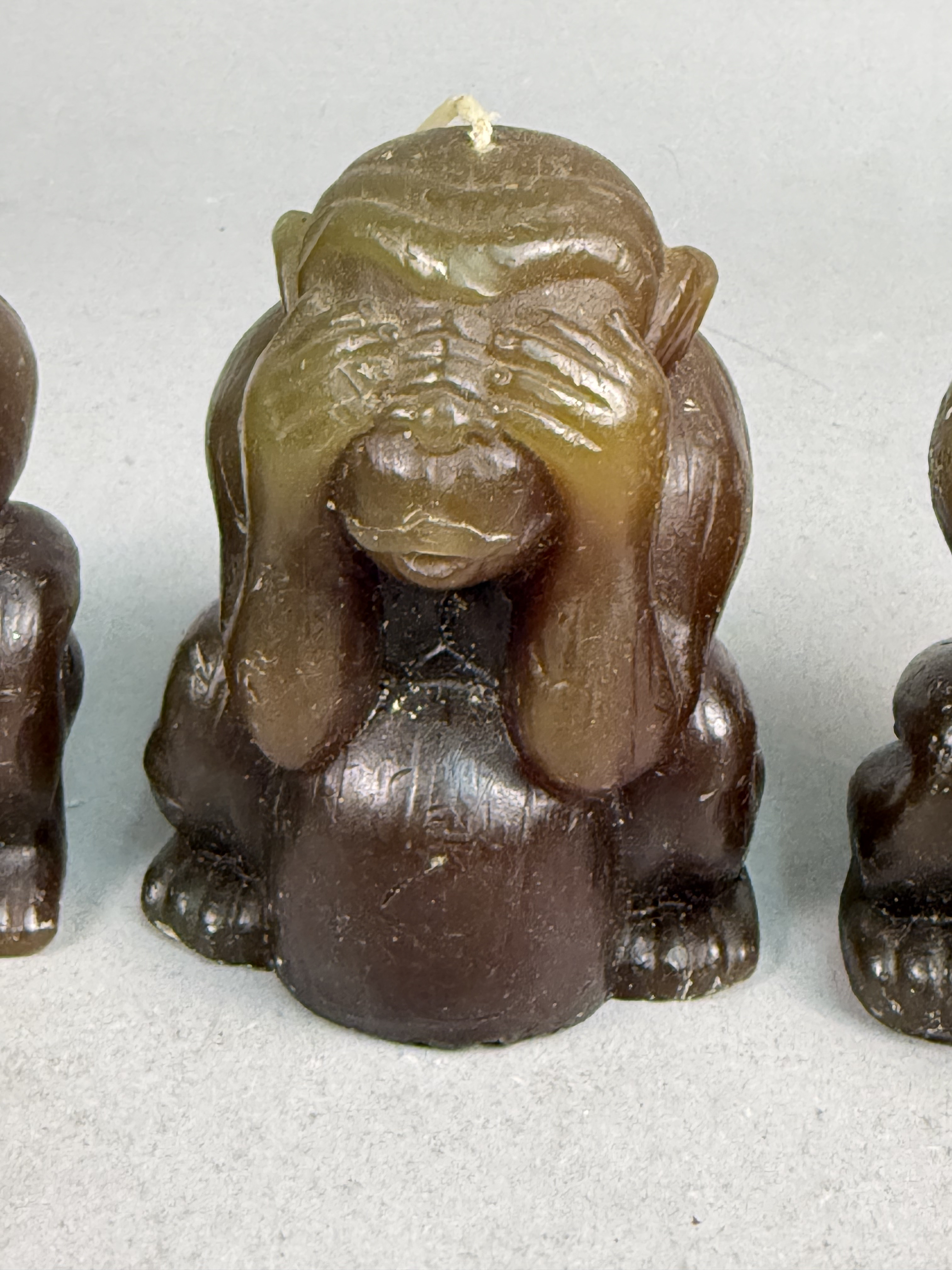 Japanese Wax Wise Monkey Novelty Candles