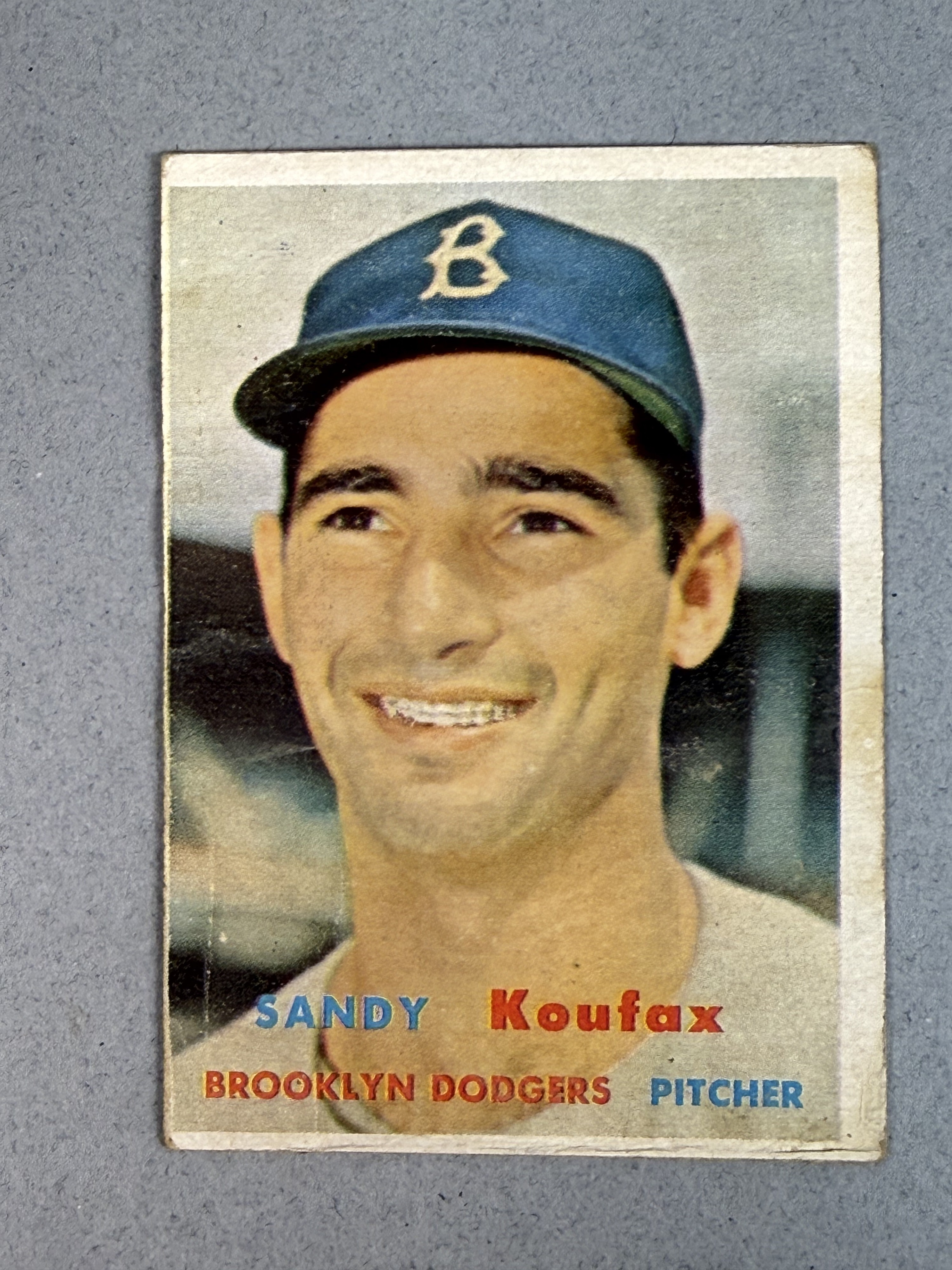1957 Topps #302 Sandy Koufax Baseball Card