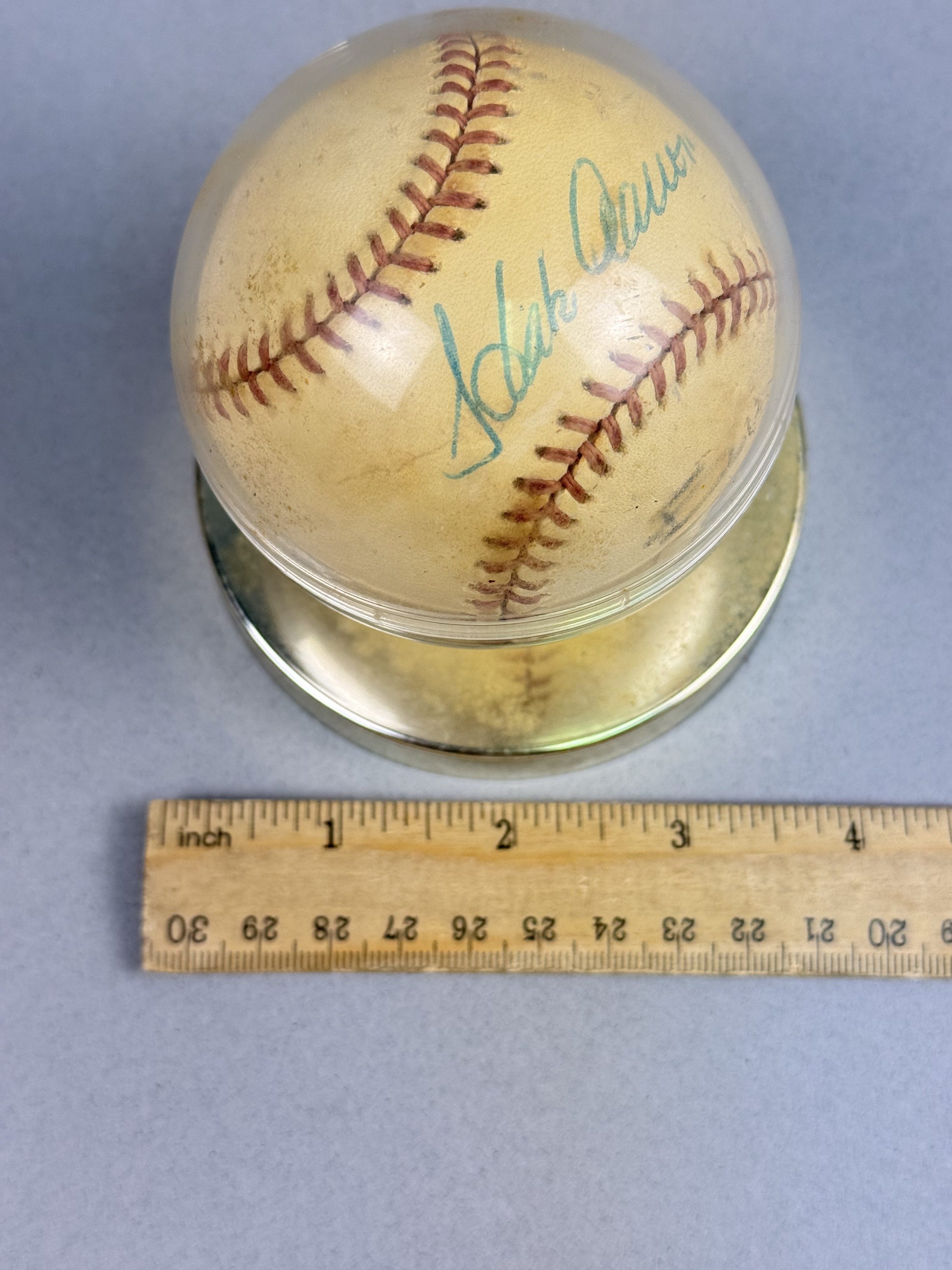 Hank Aaron Signed Official National League Baseball
