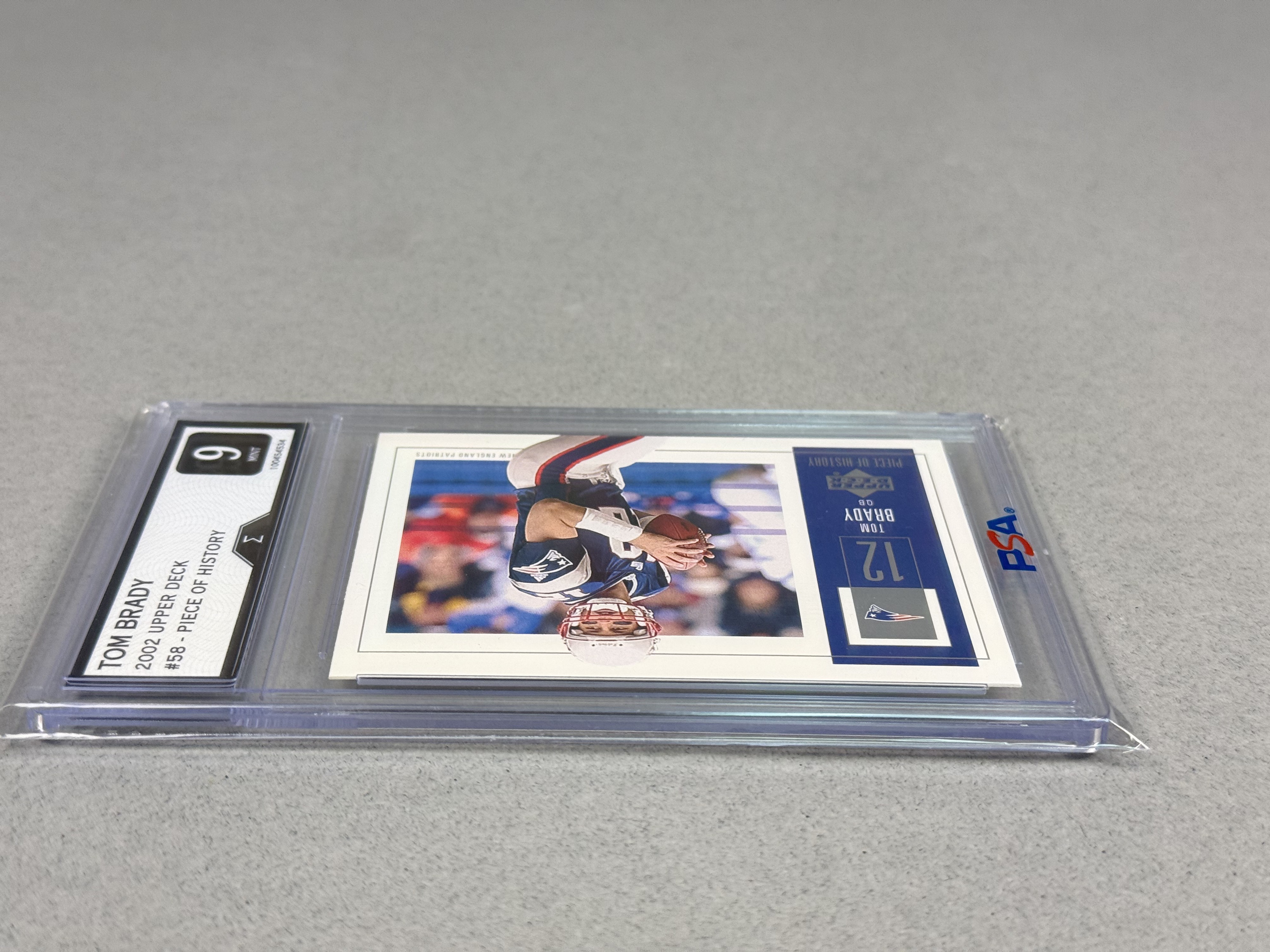2002 Upper Deck Tom Brady Piece of History #58