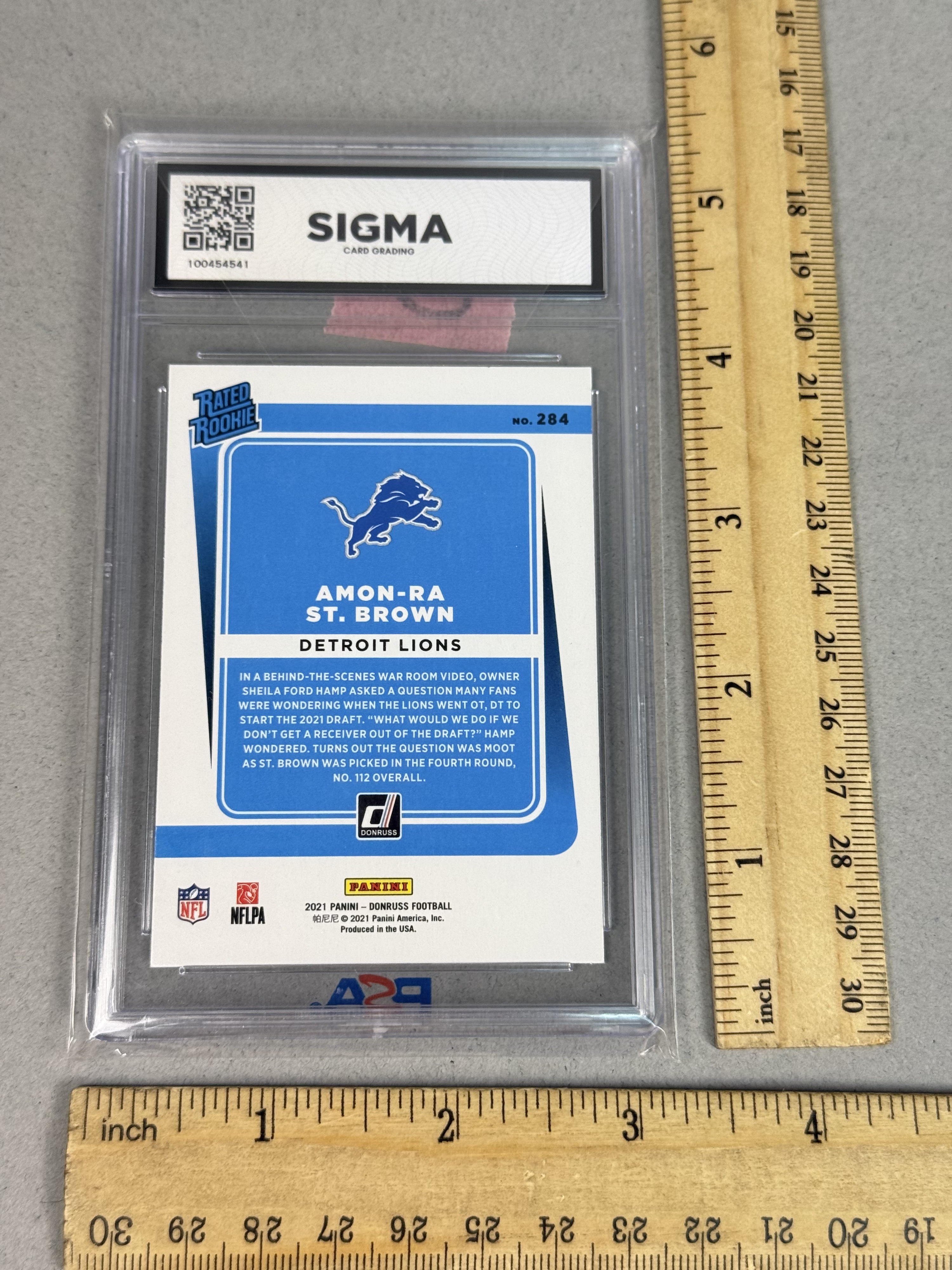 2021 Donruss Amon-Ra St. Brown Sigma 9