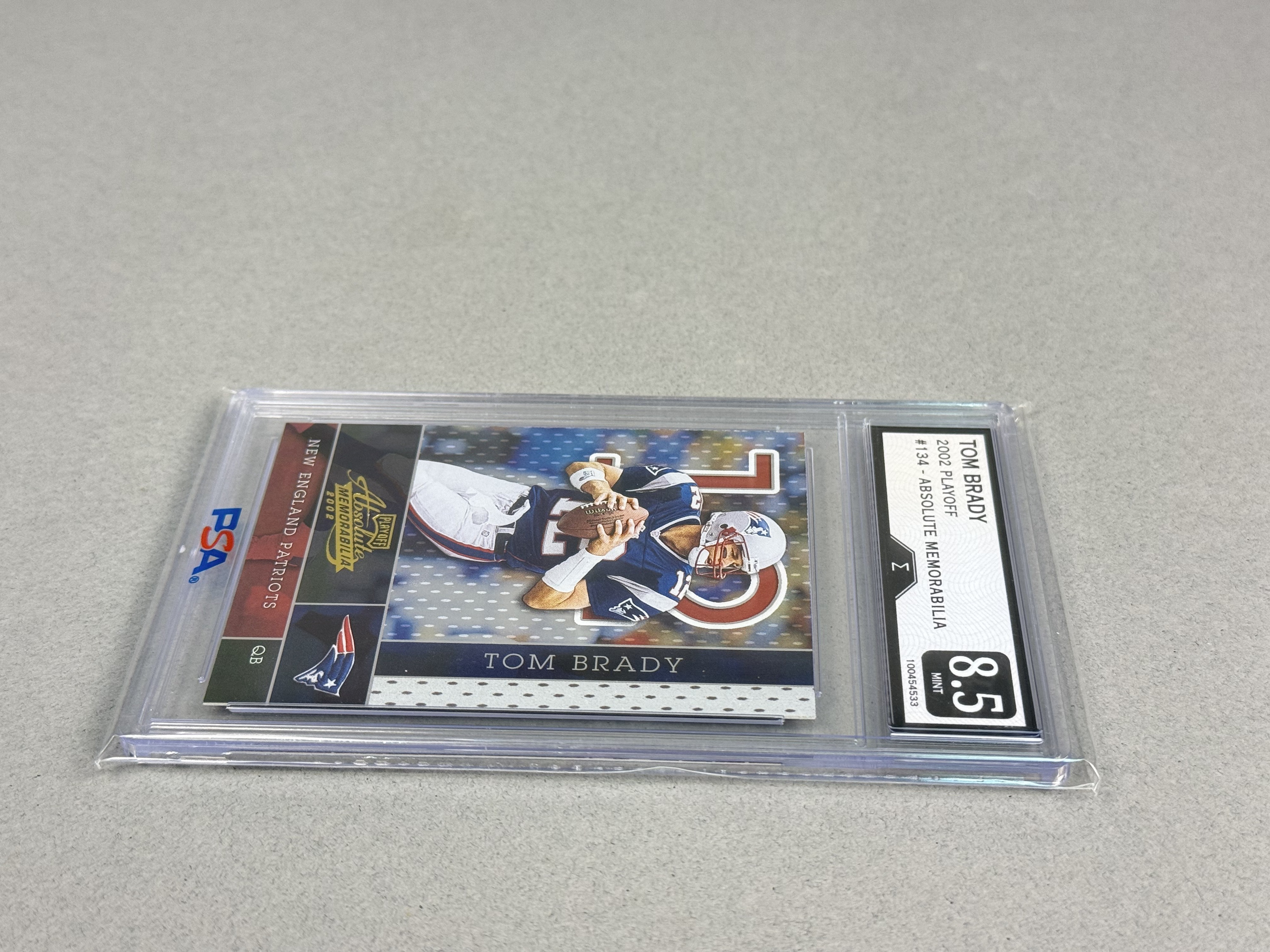 Playoff Absolute Memorabilia Graded Tom Brady Card