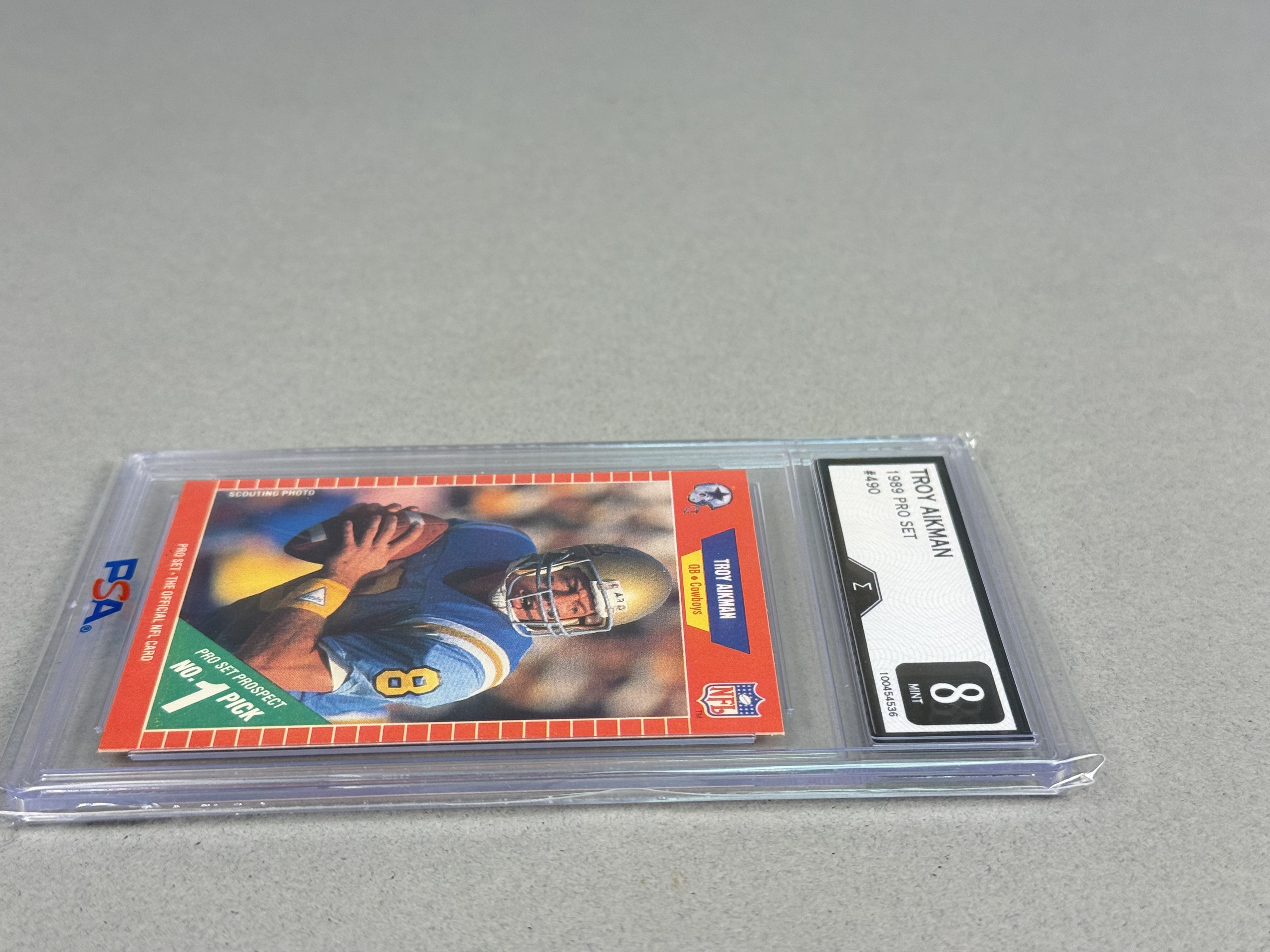 Pro Set 1989 Troy Aikman Rookie Card