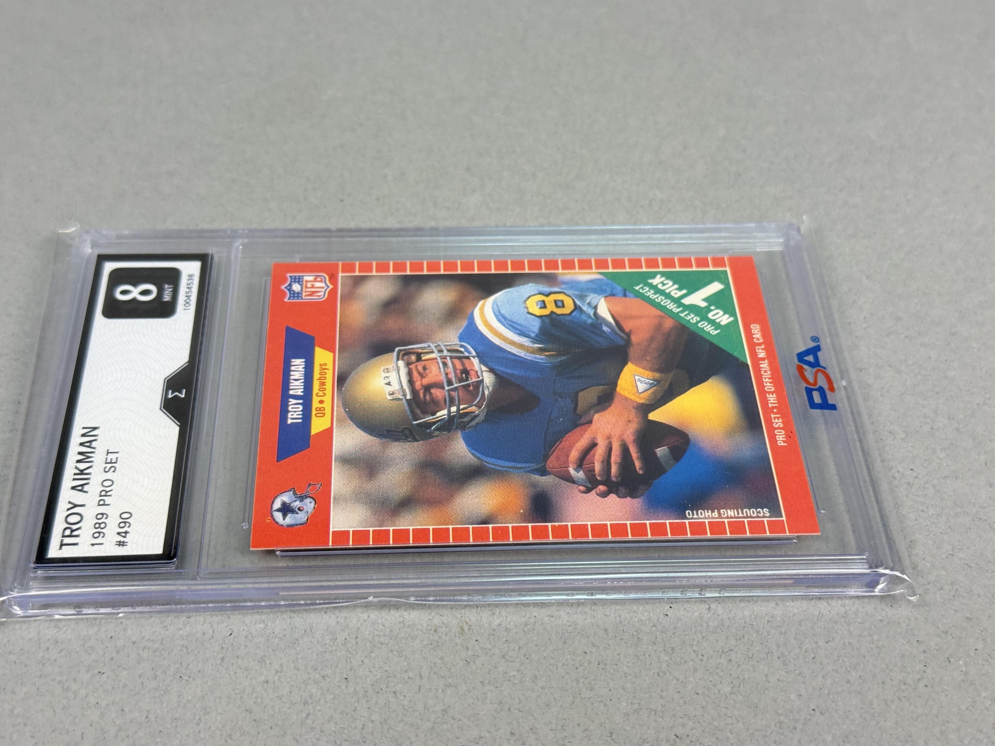 Pro Set 1989 Troy Aikman Rookie Card