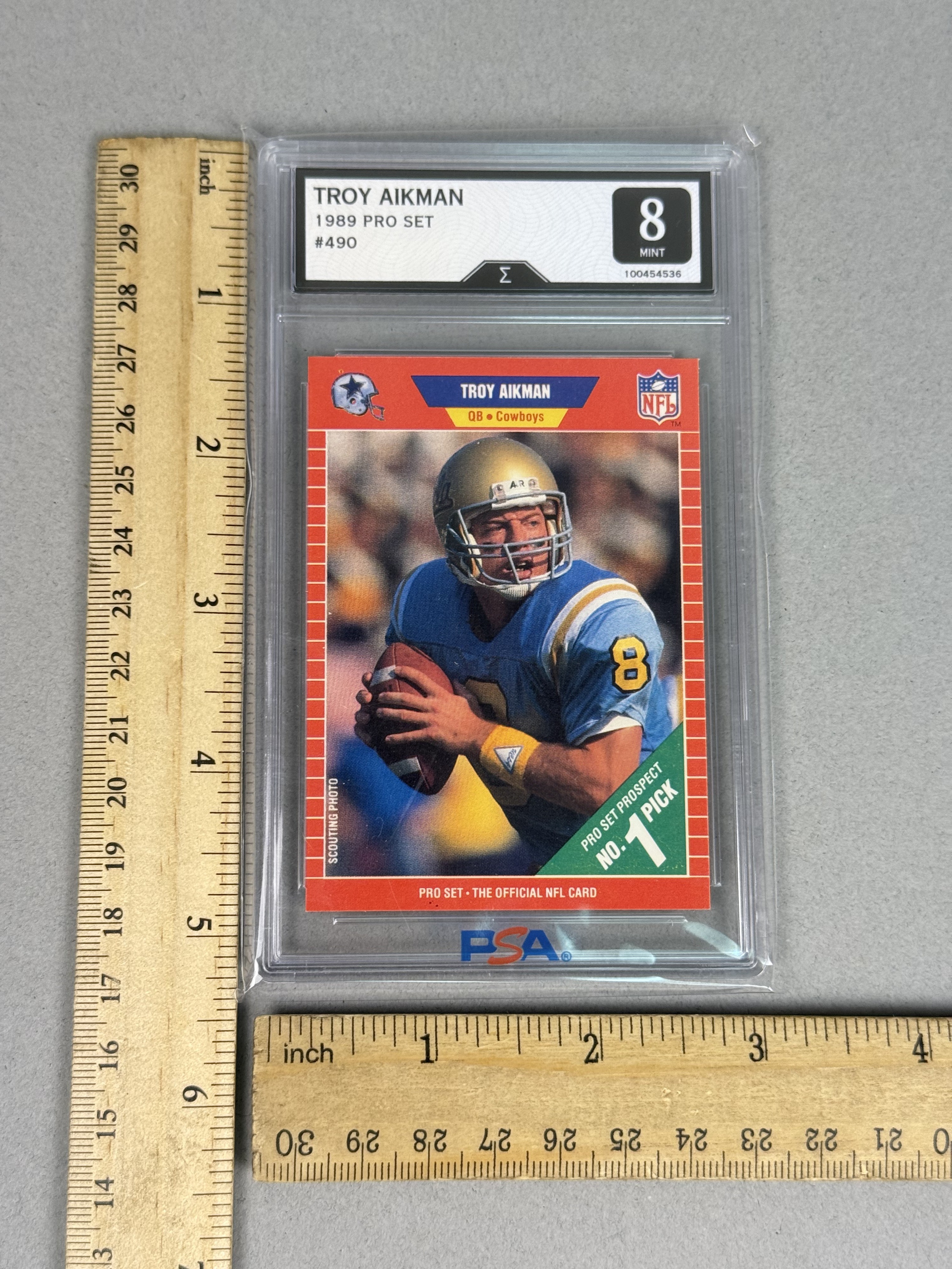Pro Set 1989 Troy Aikman Rookie Card