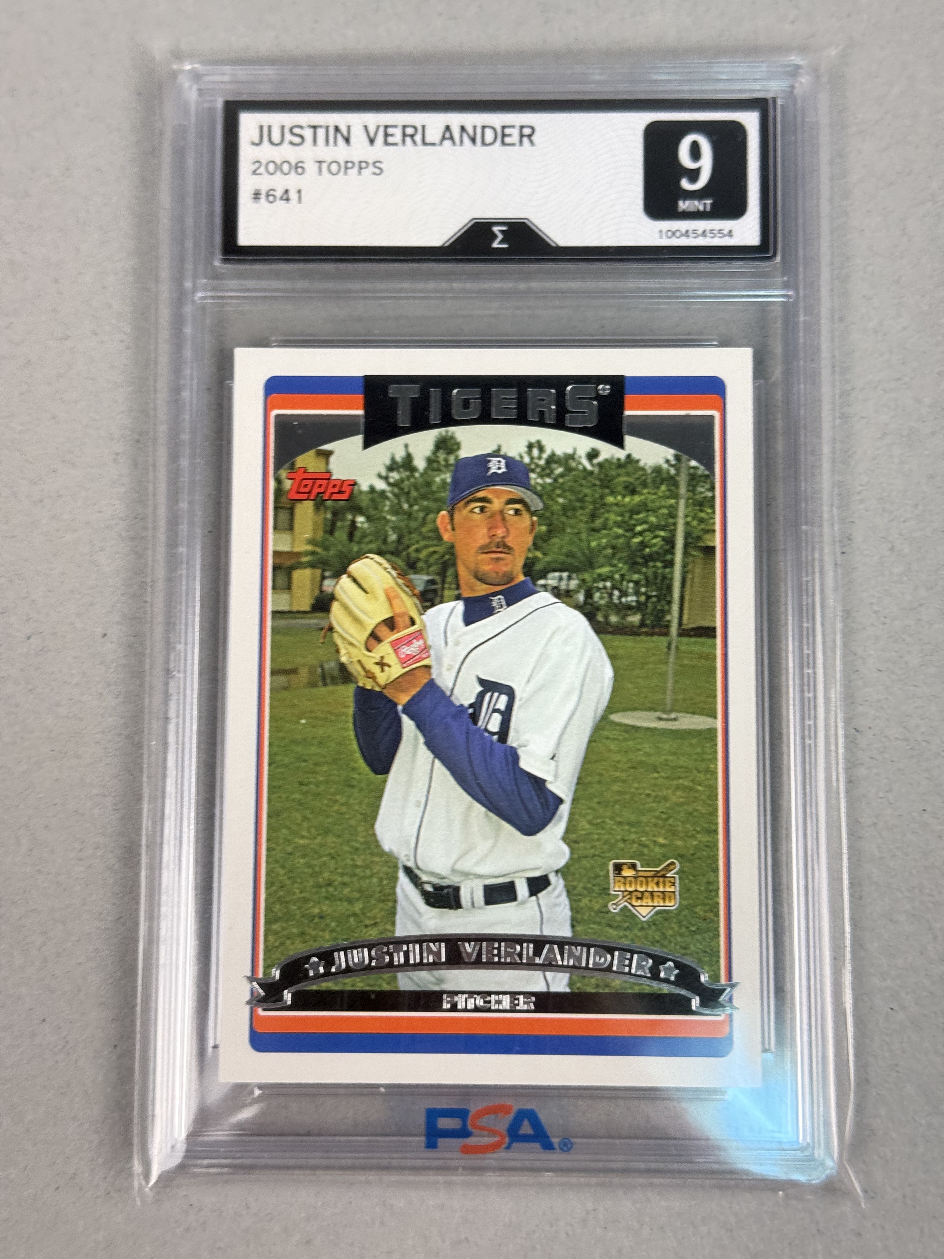 Topps Justin Verlander #641 Sigma 9 Card