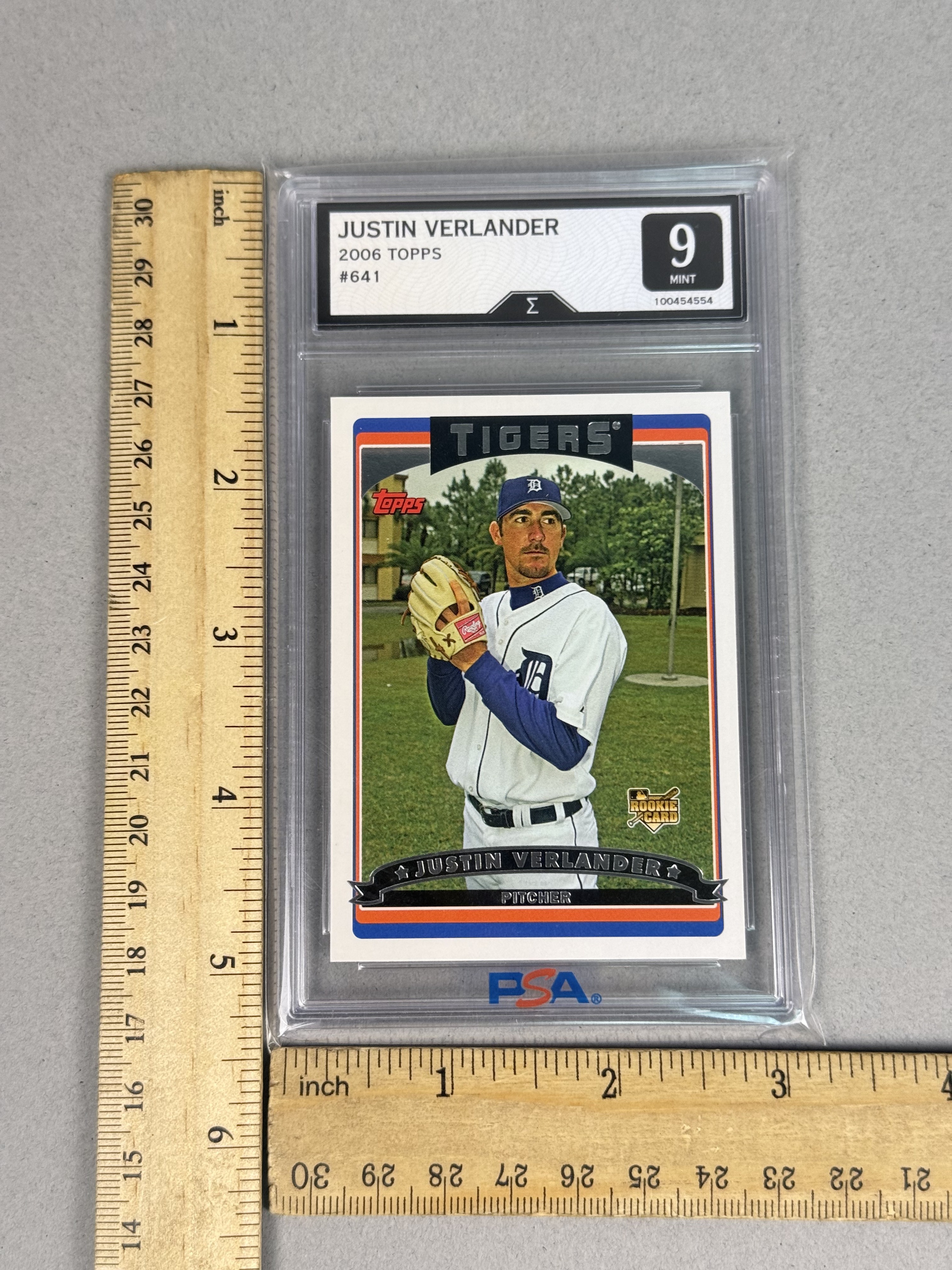 Topps Justin Verlander #641 Sigma 9 Card