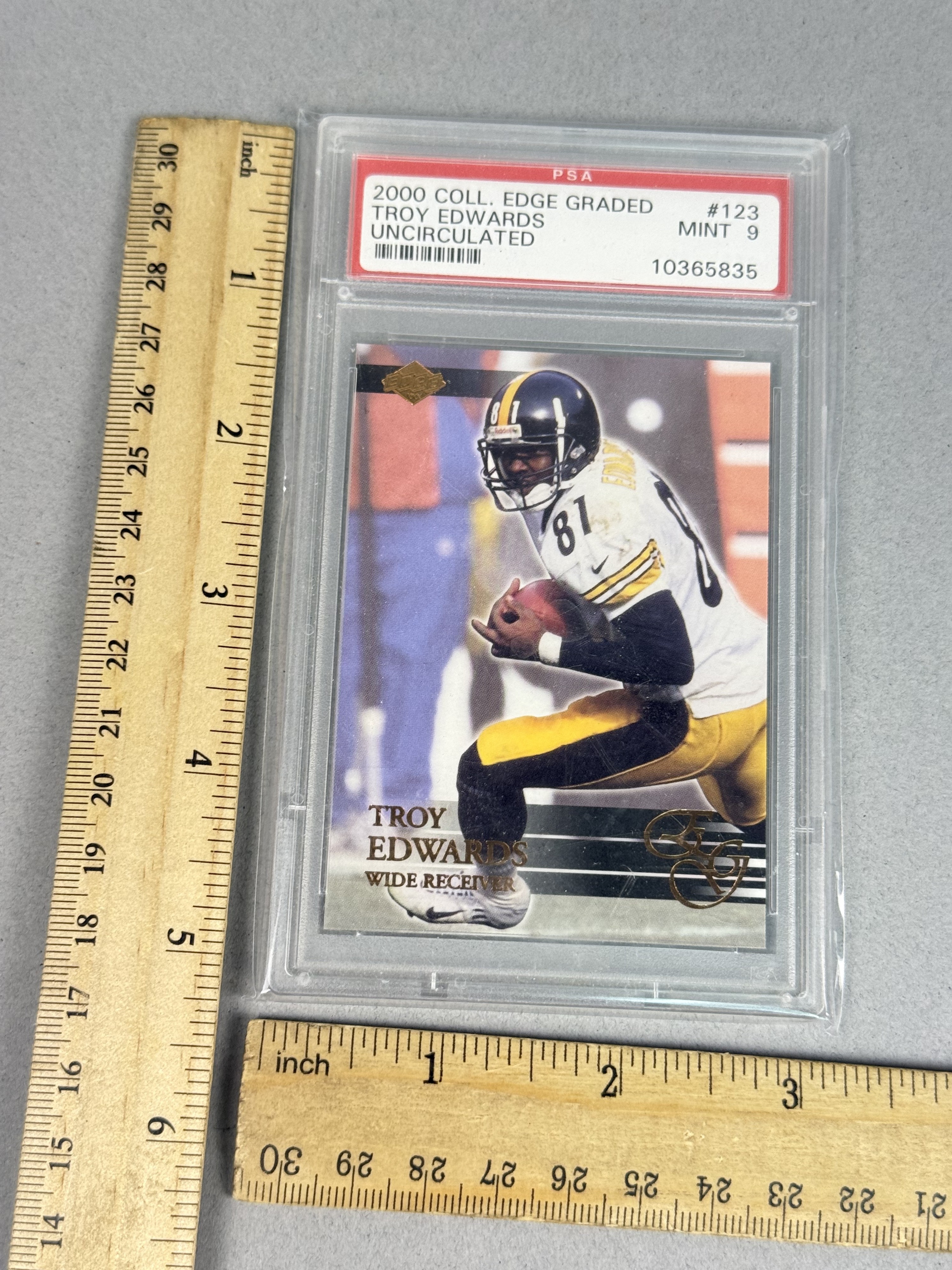 2000 Collector's Edge Troy Edwards PSA 9 Mint
