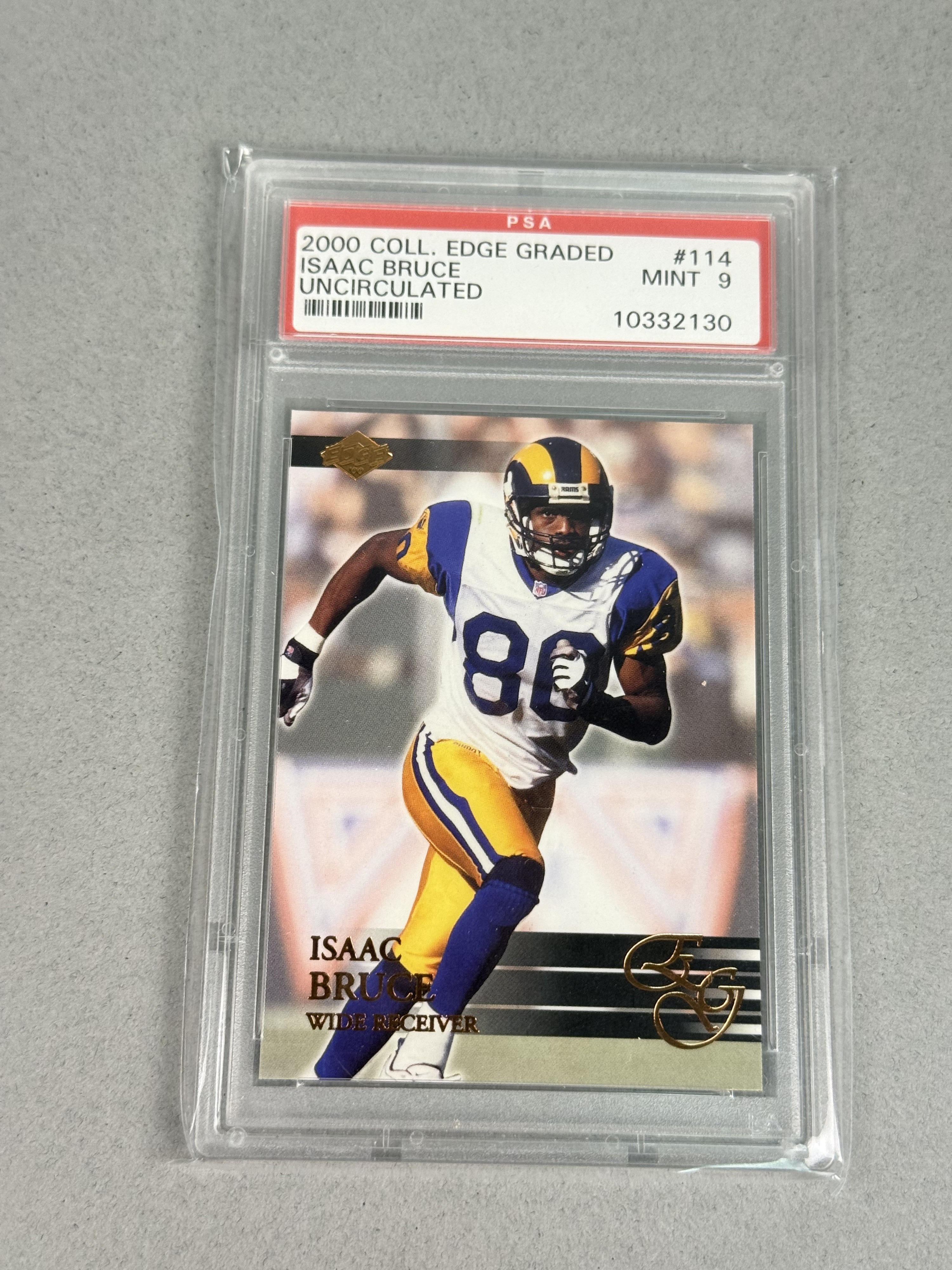 Collector's Edge Isaac Bruce PSA Graded Card