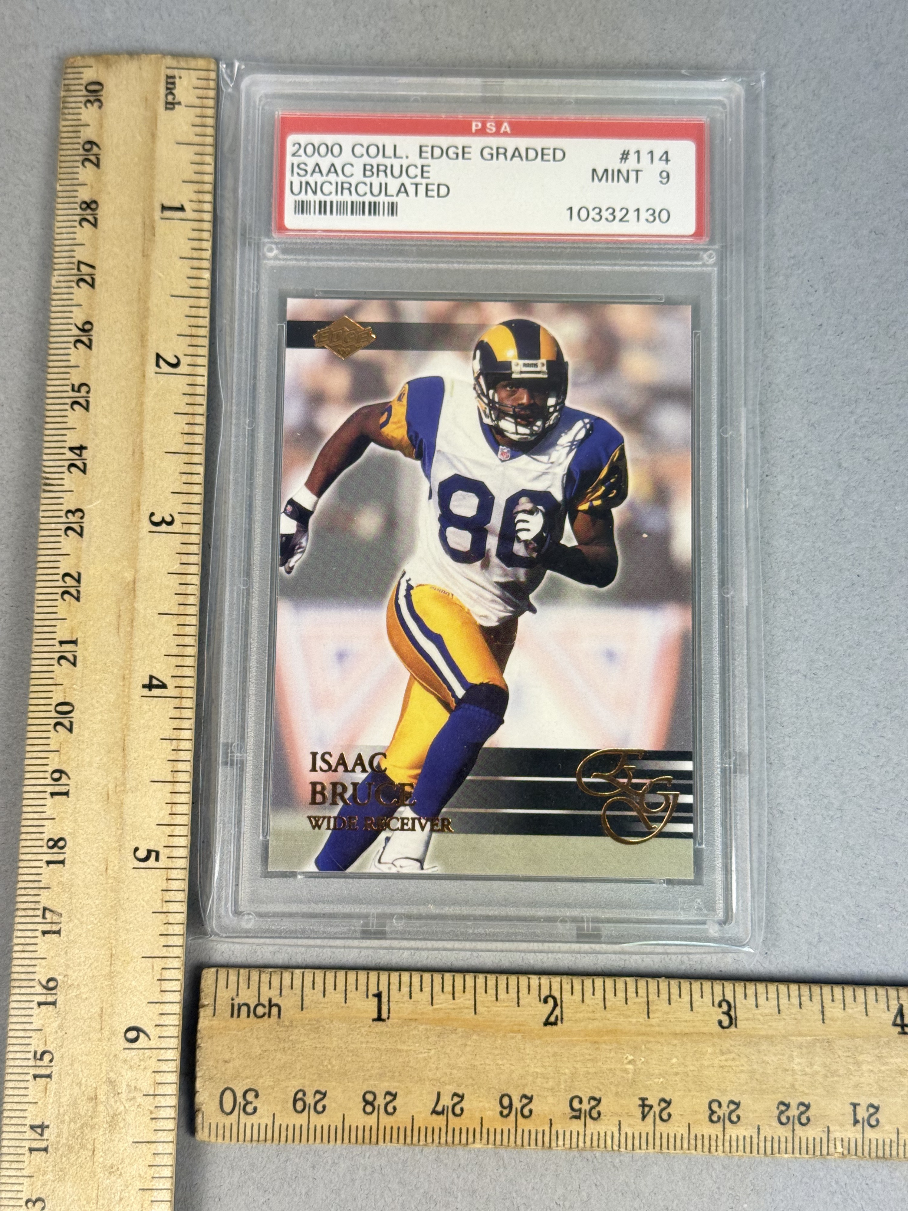 Collector's Edge Isaac Bruce PSA Graded Card