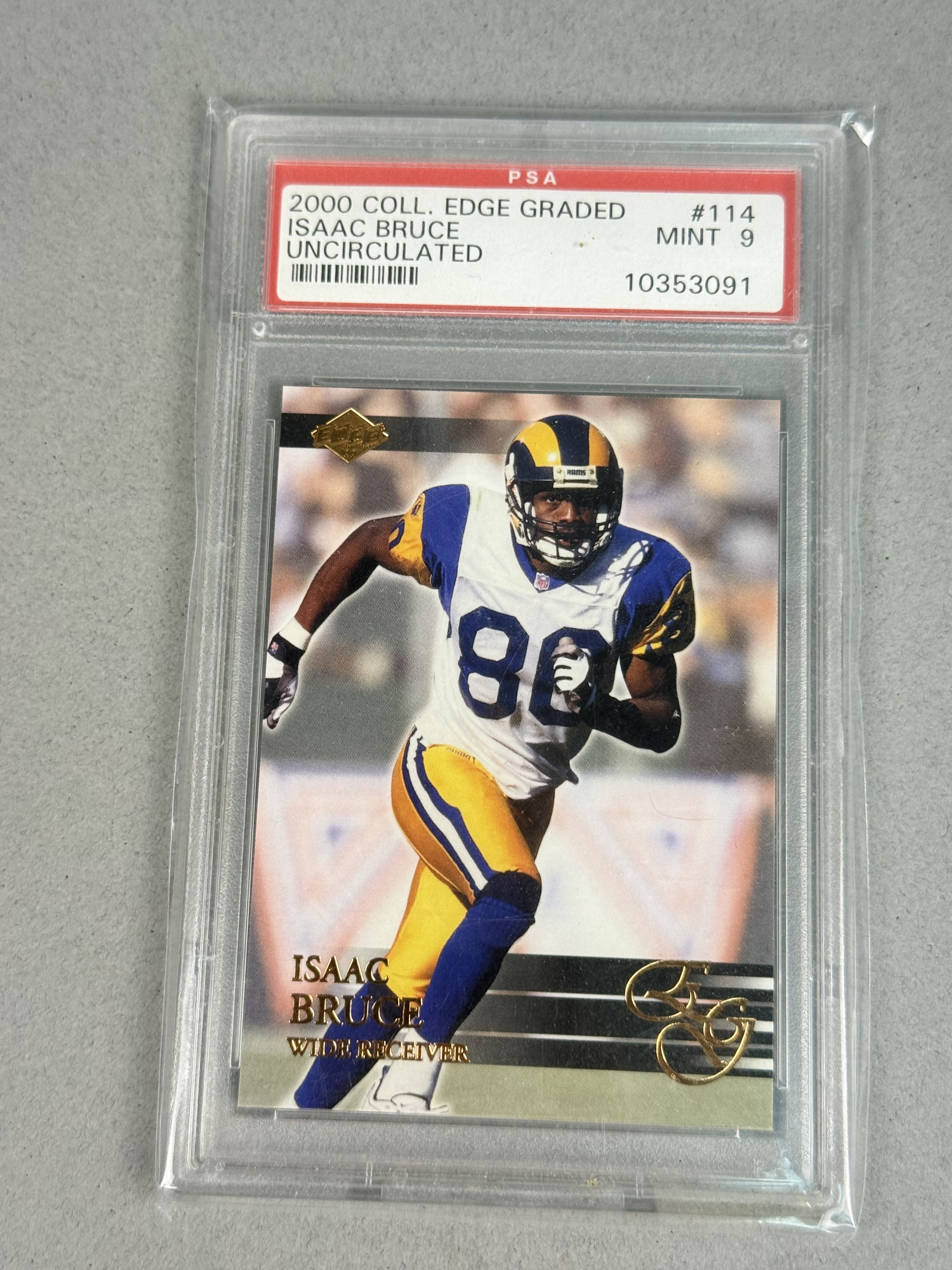 Collector's Edge Isaac Bruce PSA 9 Mint 10353091
