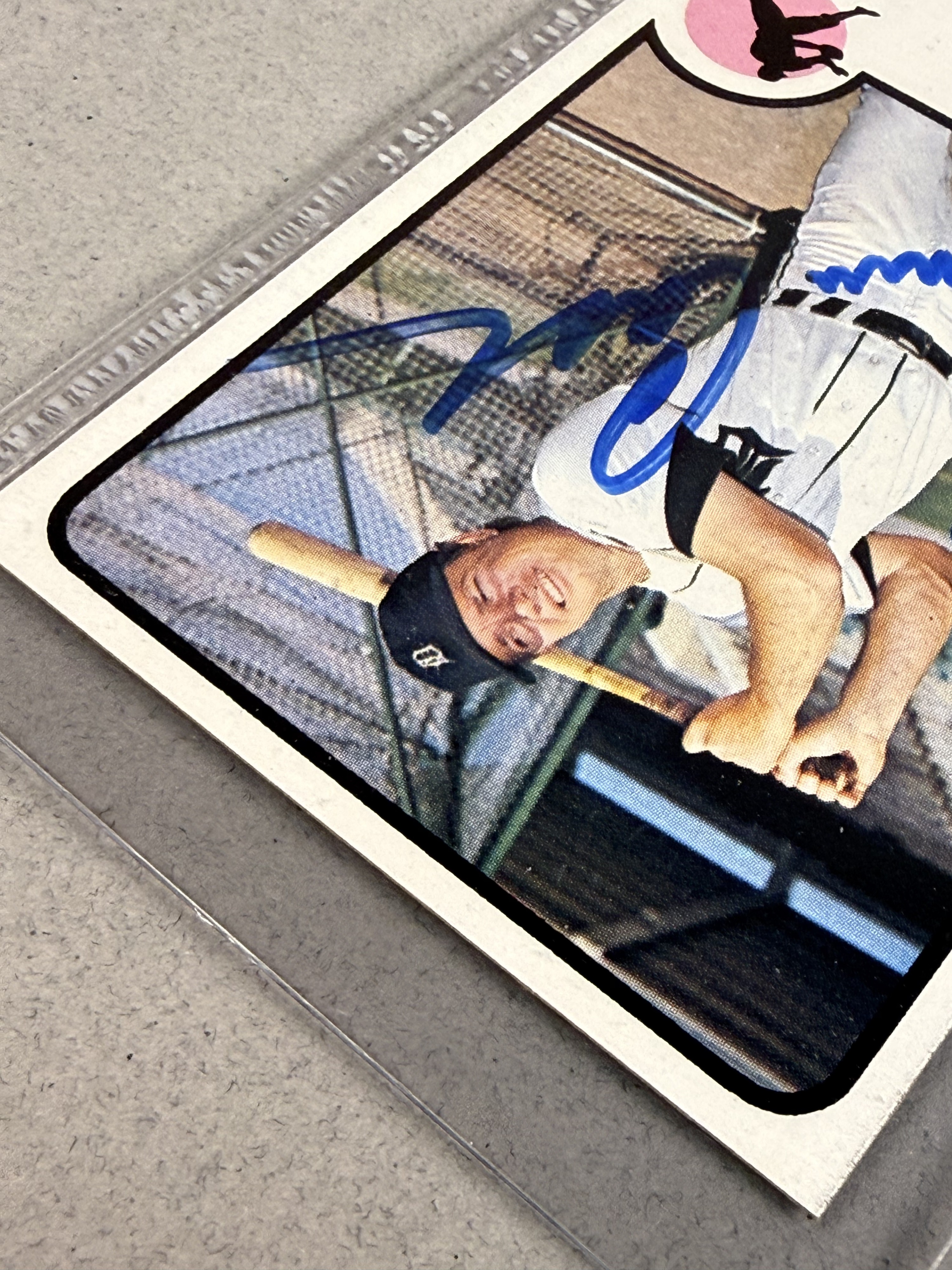 1973 T.C.G. Norm Cash Signed Baseball Card