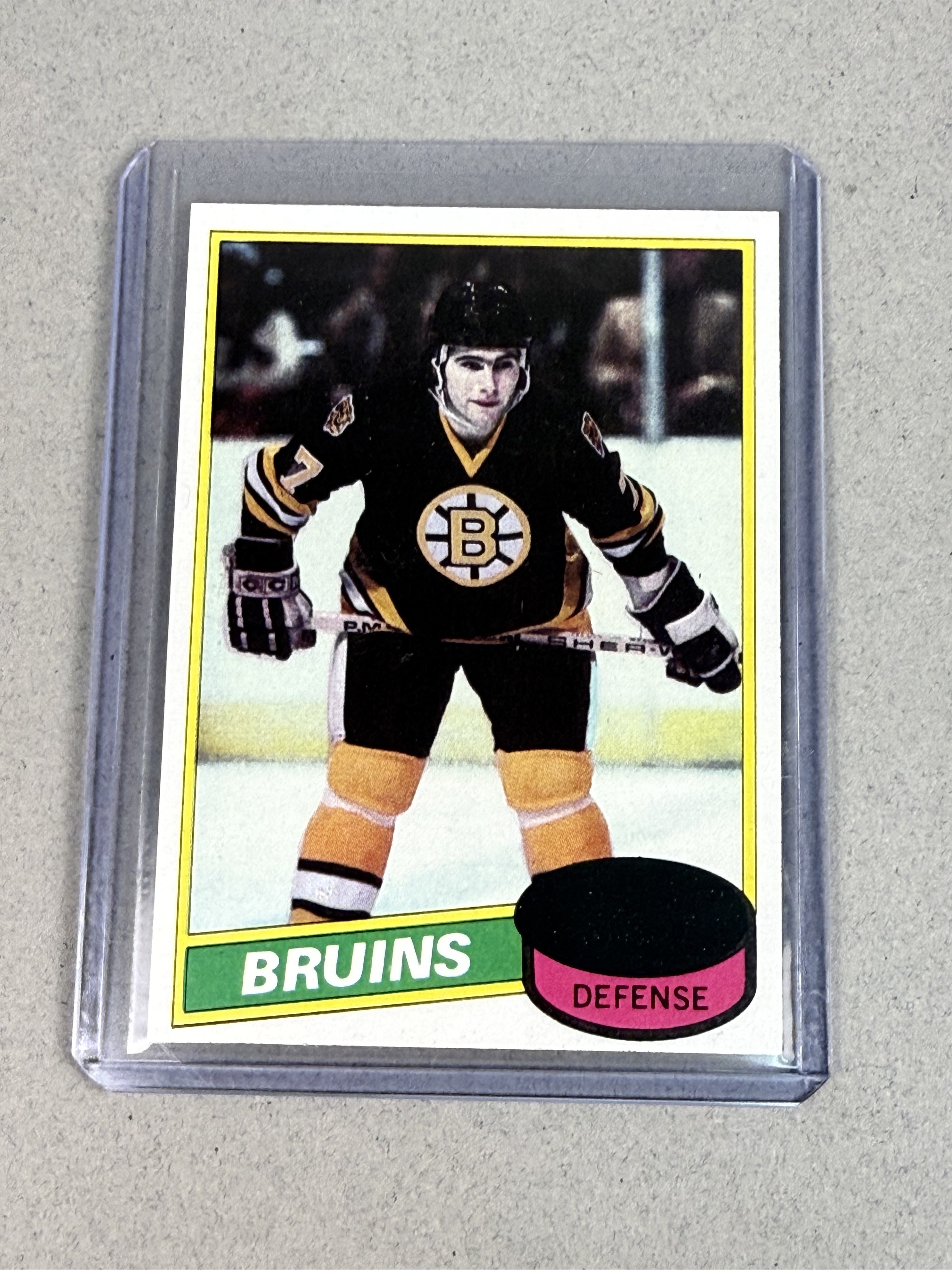 Topps 1980 Ray Bourque Unscratched Rookie Card 140
