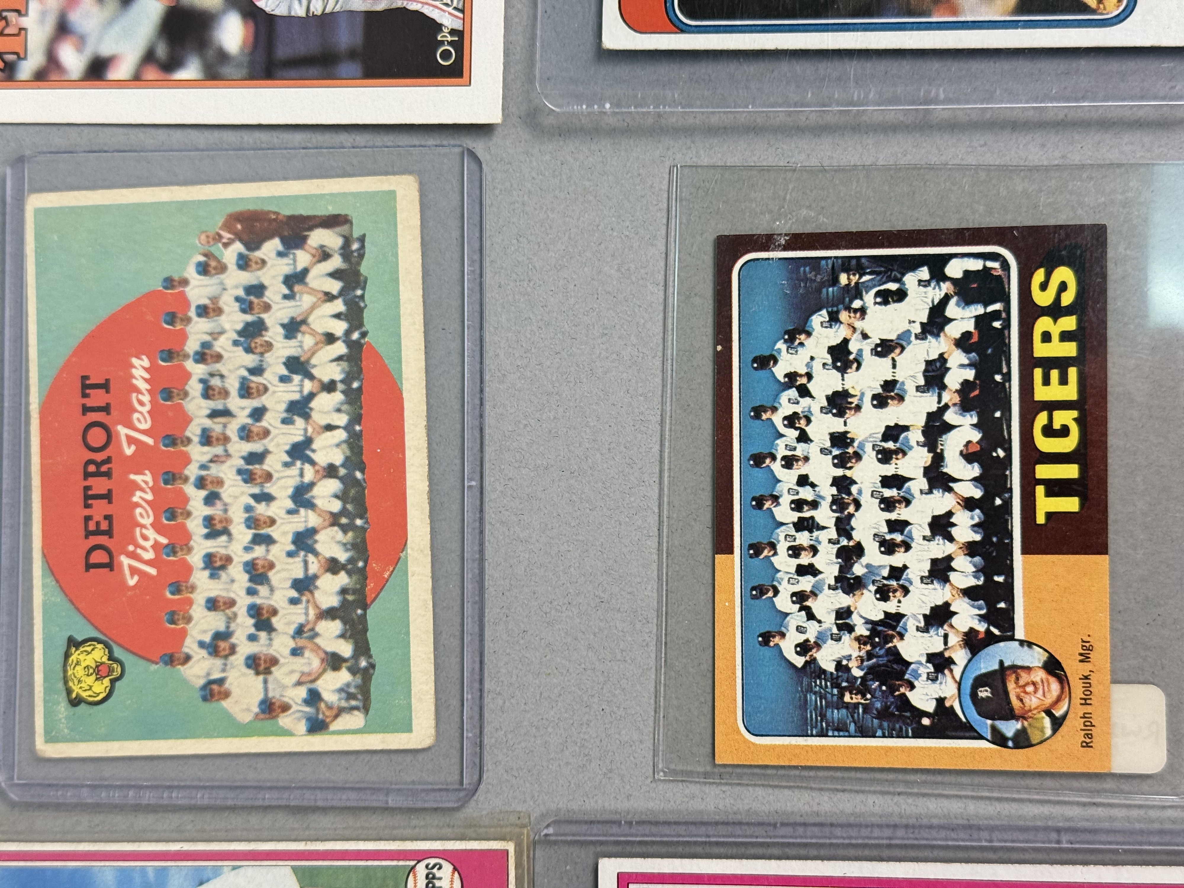 Topps & O-Pee-Chee Detroit Tigers Baseball Cards