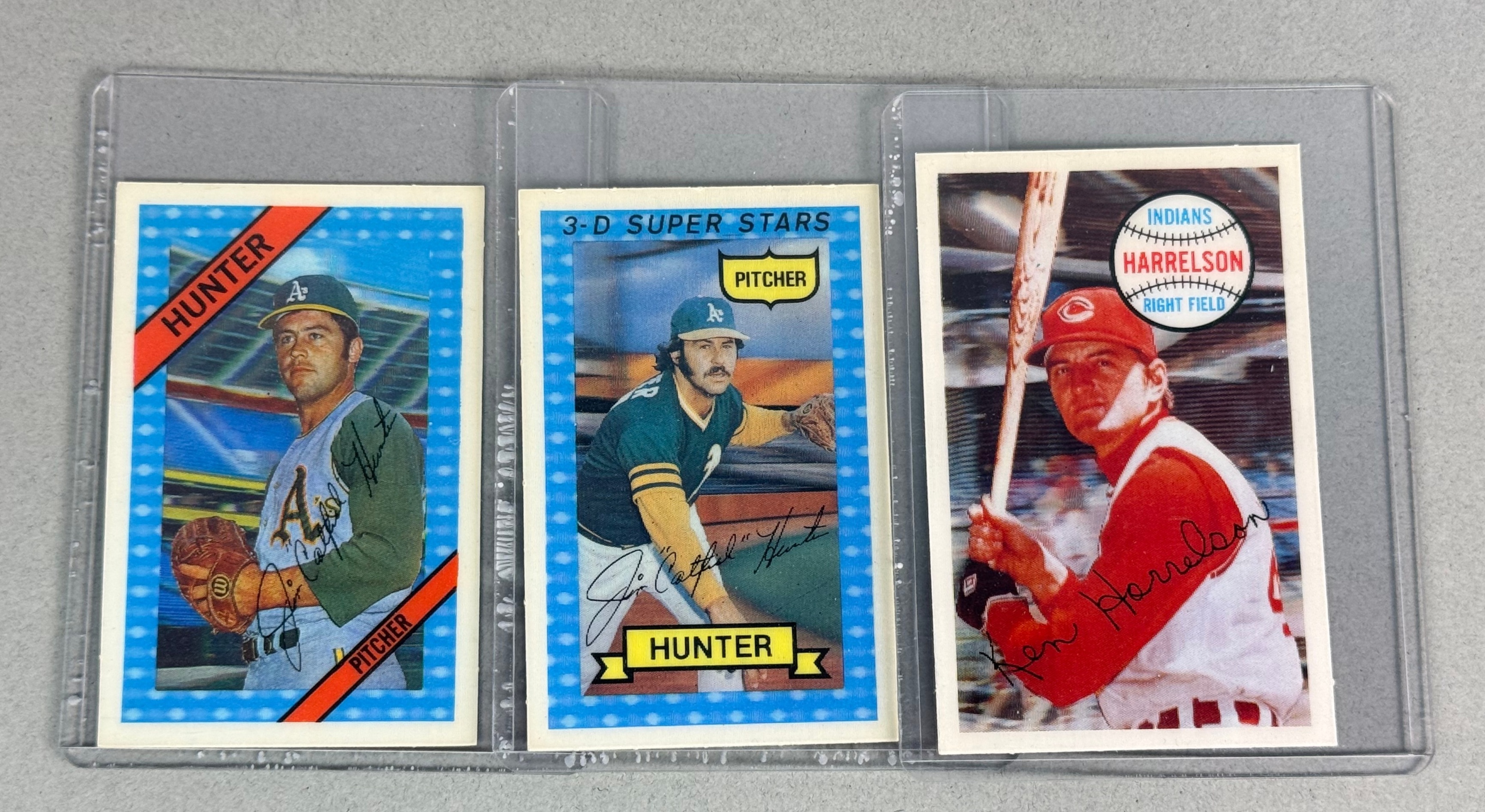 3 Kellogg's 3-D Super Stars Baseball Cards