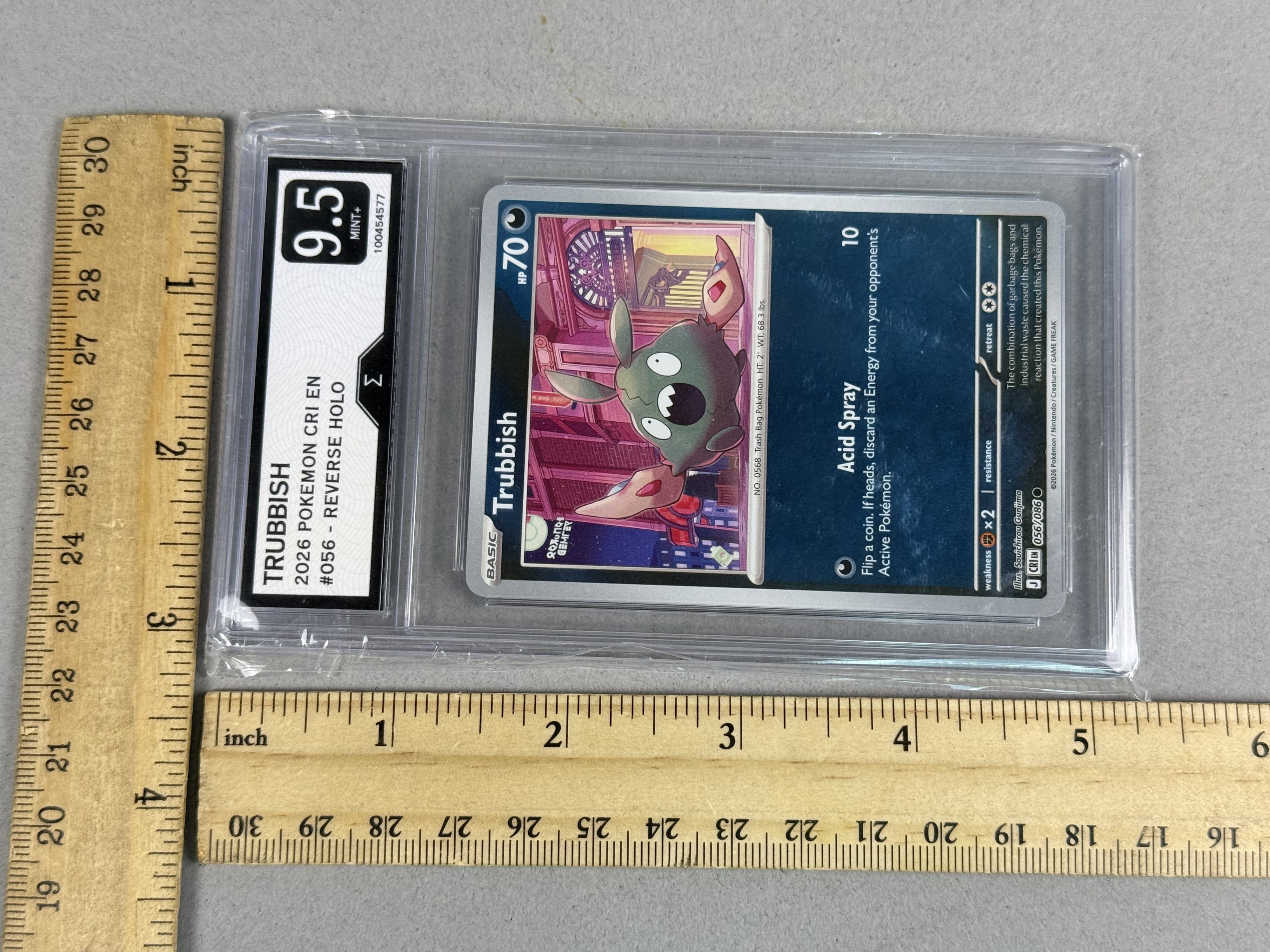 Sigma Graded 9.5 Trubbish Reverse Holo Card