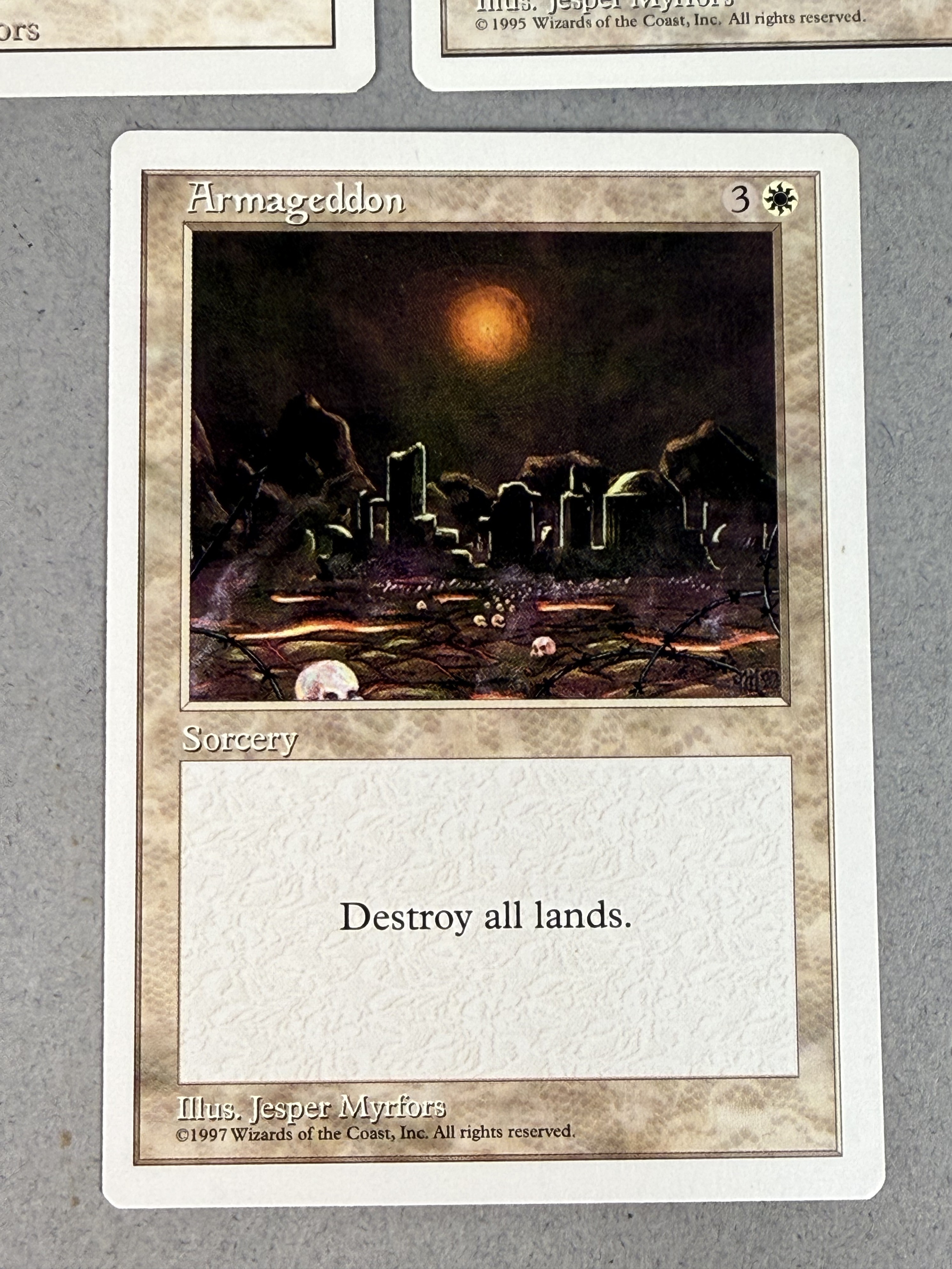 Magic The Gathering 3 Armageddon Cards