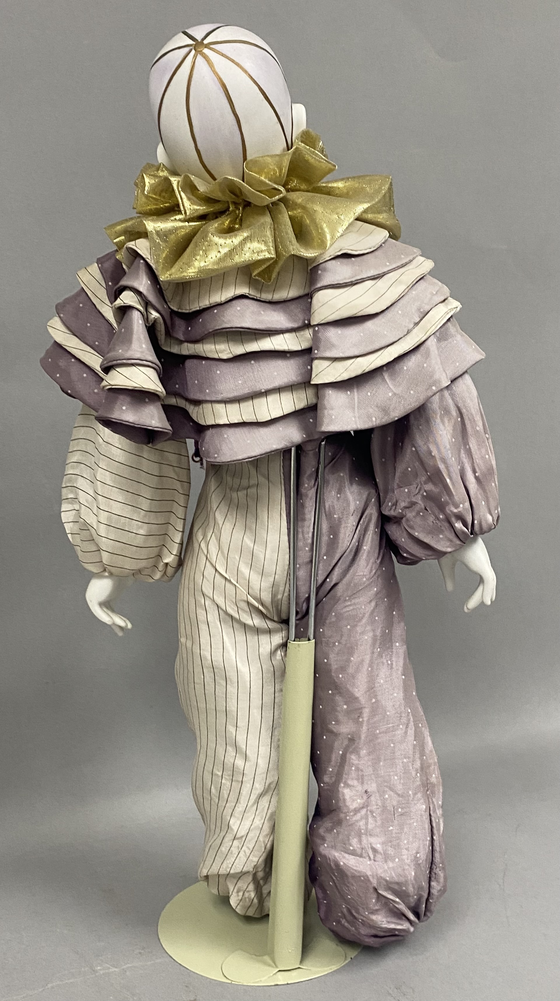 Porcelain Pierrot-Style Clown Doll & Masks