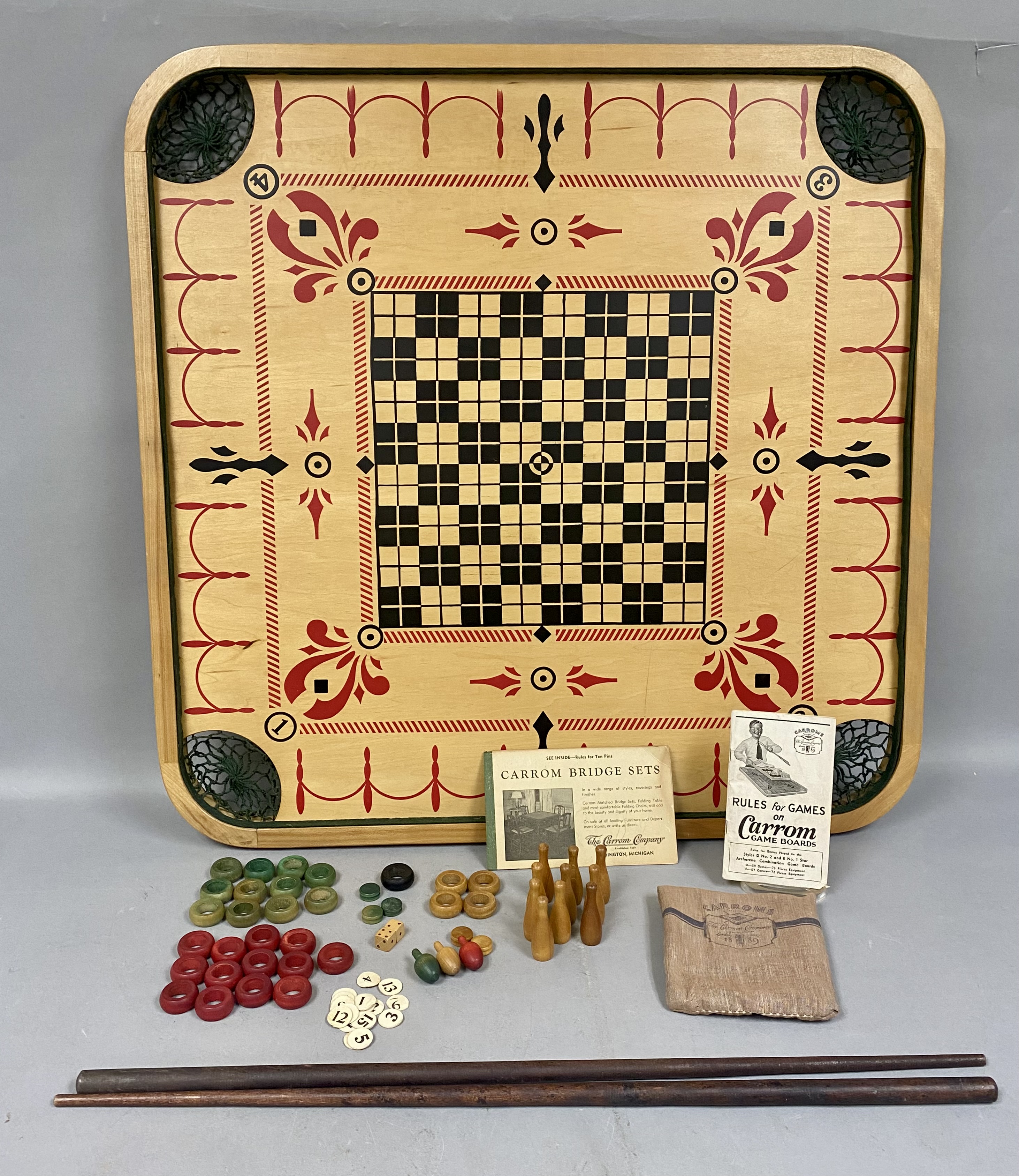 Carrom Company Style E No 1 Archarena Board